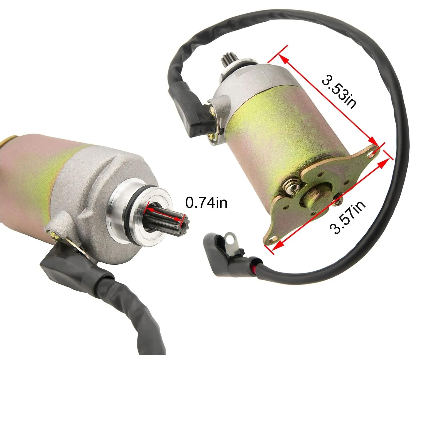 Motorini di avviamento moto Avviamento GY6 a 9 denti per motore a 4 tempi 150 cc 125 50 200 250 ruote scooter ciclomotori ATV go kart Motorino di avviamento
