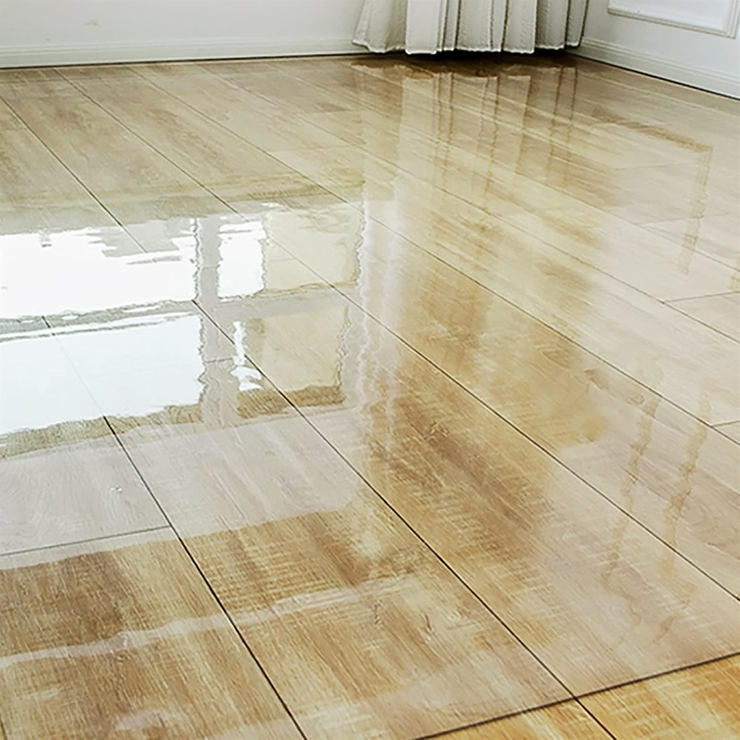 1.5mm Office Chair Mat for Hardwood Floor Carpet Protector Transparent Plastic Non-Skid Waterproof Rug Runner Can be Cut (Size : 0.6x2m/2x6.6ft) (0.8x4m/2.6x13.1ft) (1x4m/3.3x13.1ft)