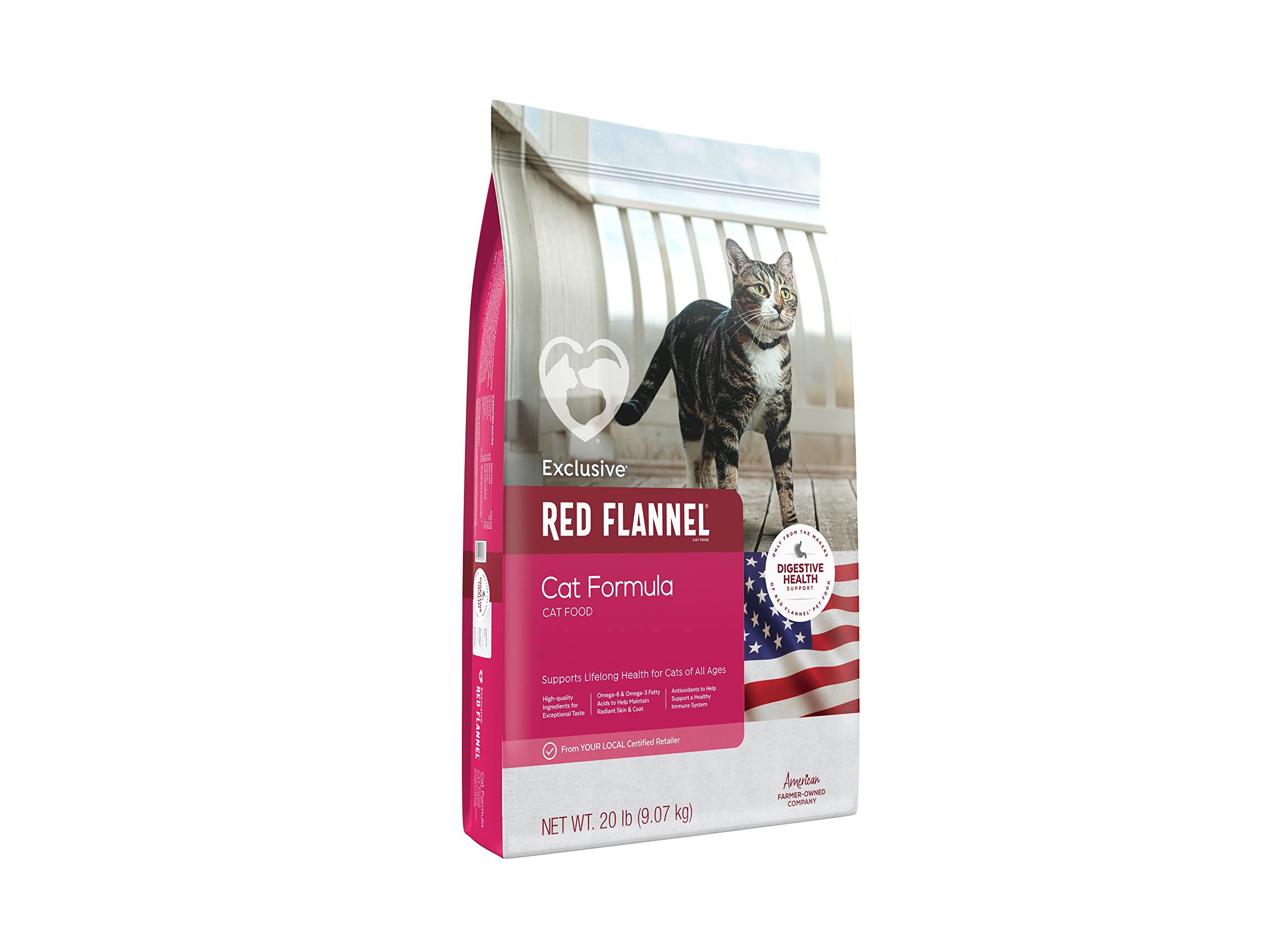 Red Flannel | Cat Formula All Ages Cat Food | 20 Pound (20 LB) Bag