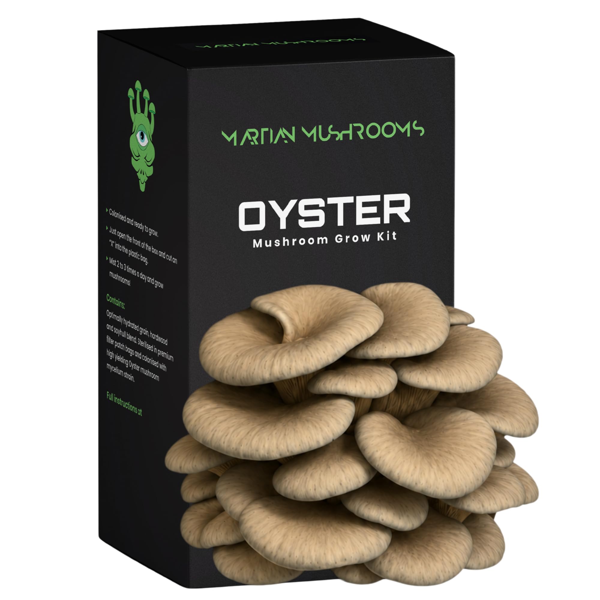 Martian Mushrooms Organic Blue Oyster Mushroom Growing Kit