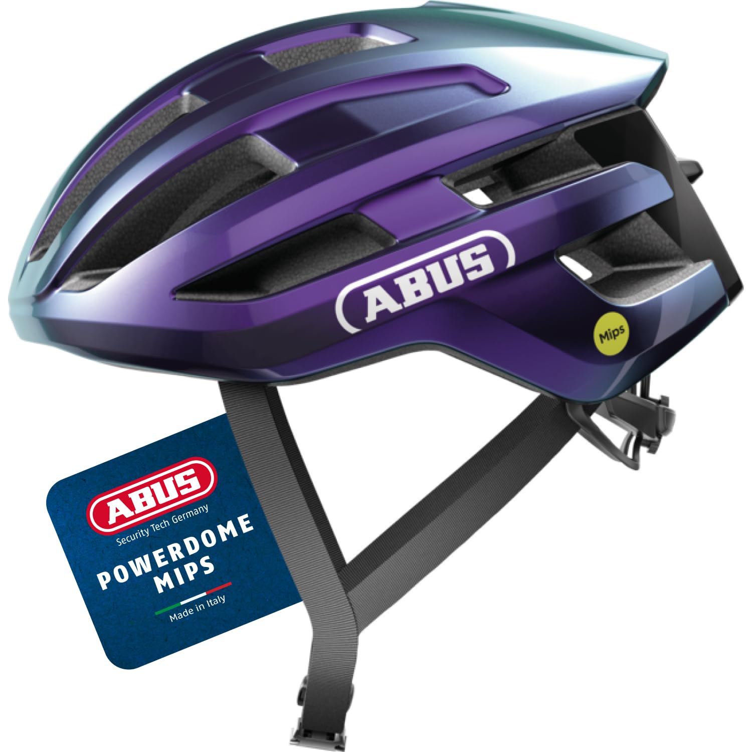 ABUS PowerDome MIPS - casco da bici leggero con sistema di ventilazione intelligente e protezione dagli impatti - Made in Italy - per uomo e donna
