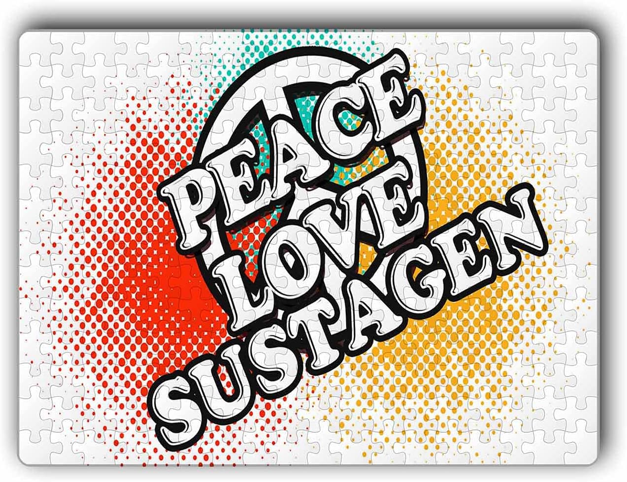 MakoroniPeace Love SUSTAGEN - Jigsaw Puzzle 252 pcs, DesK50