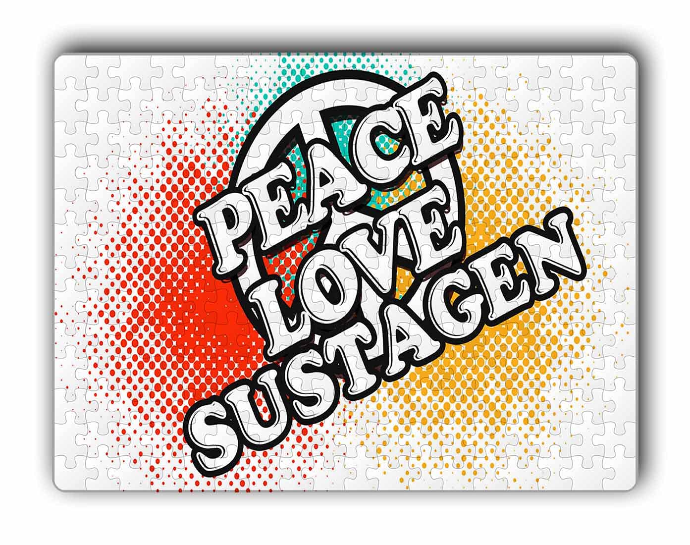 MakoroniPeace Love SUSTAGEN - Jigsaw Puzzle 252 pcs, DesK50