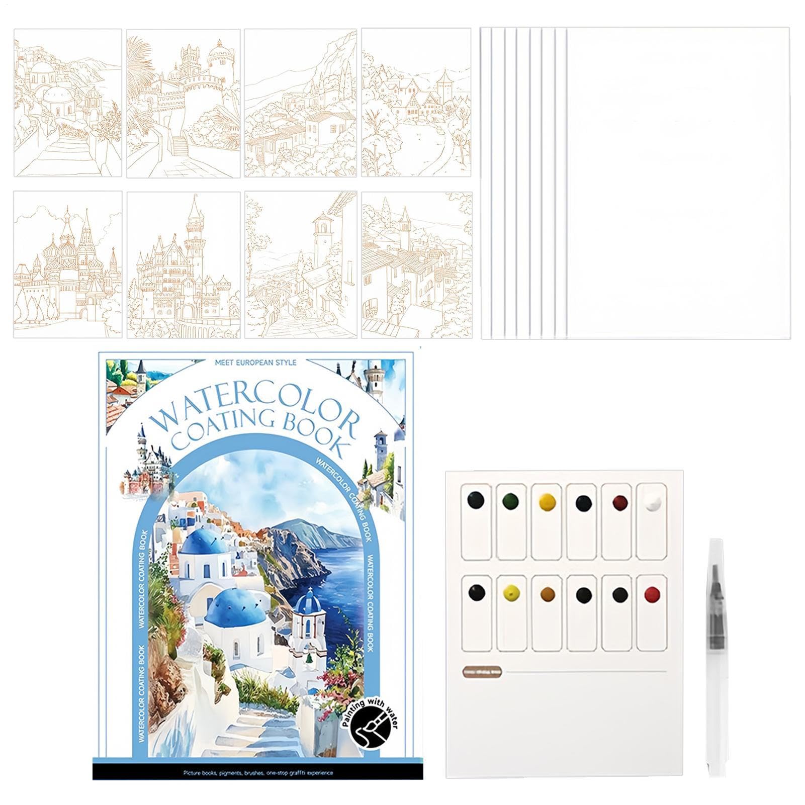 Kit aquarelle nomade pour peindre en camping et activités créatives ados