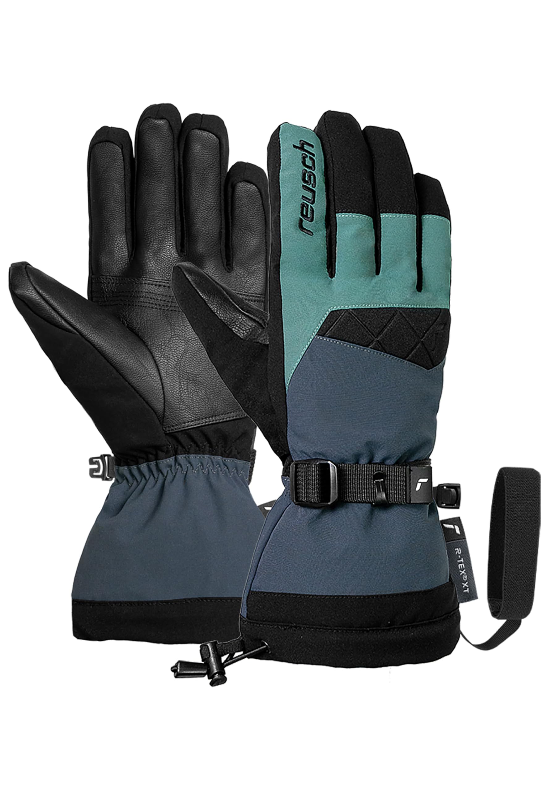 Reusch Couloir R-TEX XT Skihandschuhe Unisex – wasserdicht, Winddicht, atmungsaktiv, R-LOFT Isolation, veganes Leder, Softshell, MicroActive-Futter, Powder Cuff, Comfort Leash, für Damen & Herren