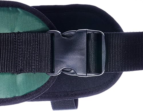 Miniatura 4 de COW&COW Cinturón de marcha acolchado con 4 asas y hebilla de liberación rápida de 5.5 pulgadas (verde, M28-48 pulgadas)