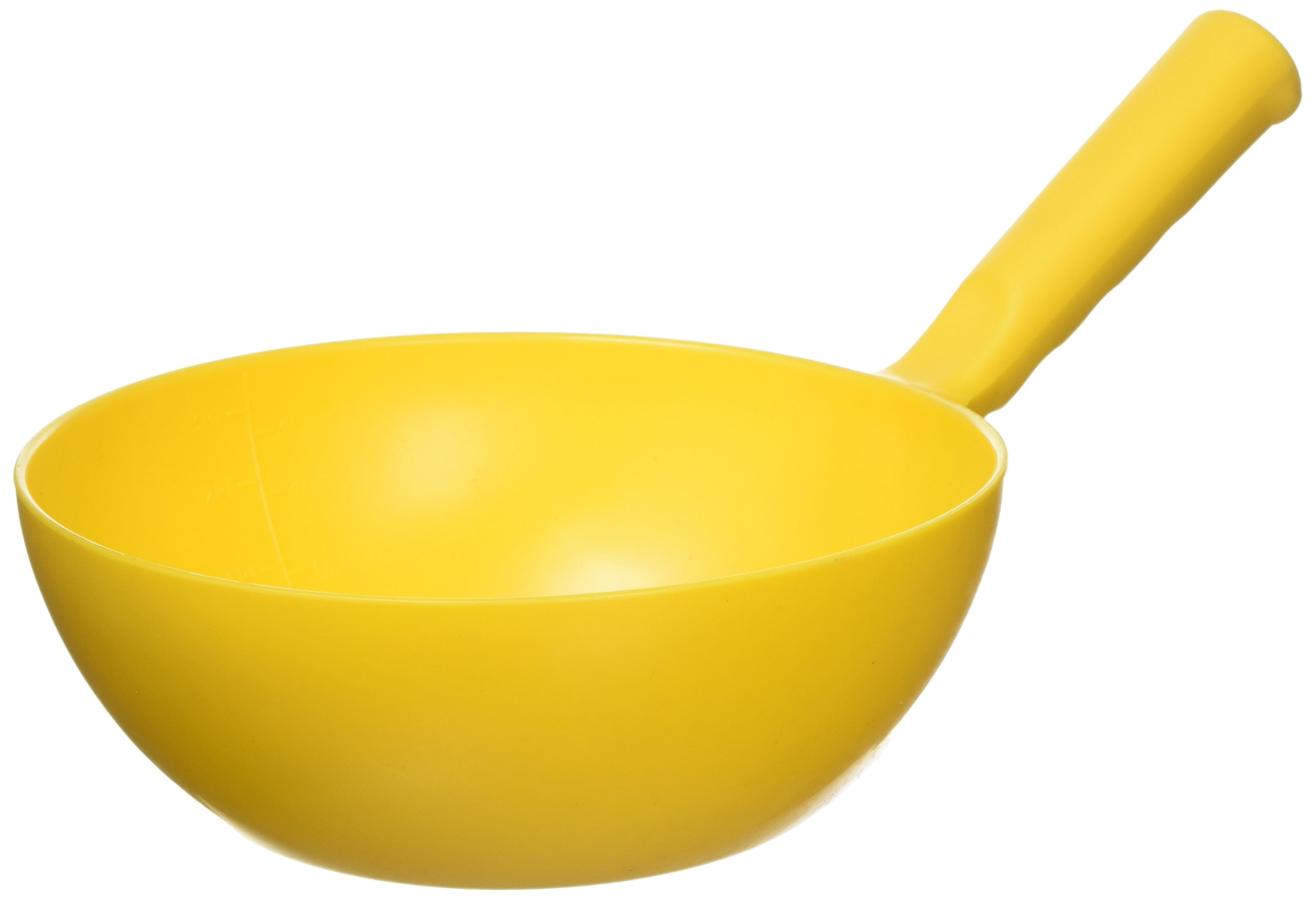 William Hunter Equestrian Plastic Round Feed Scoop - yellow
