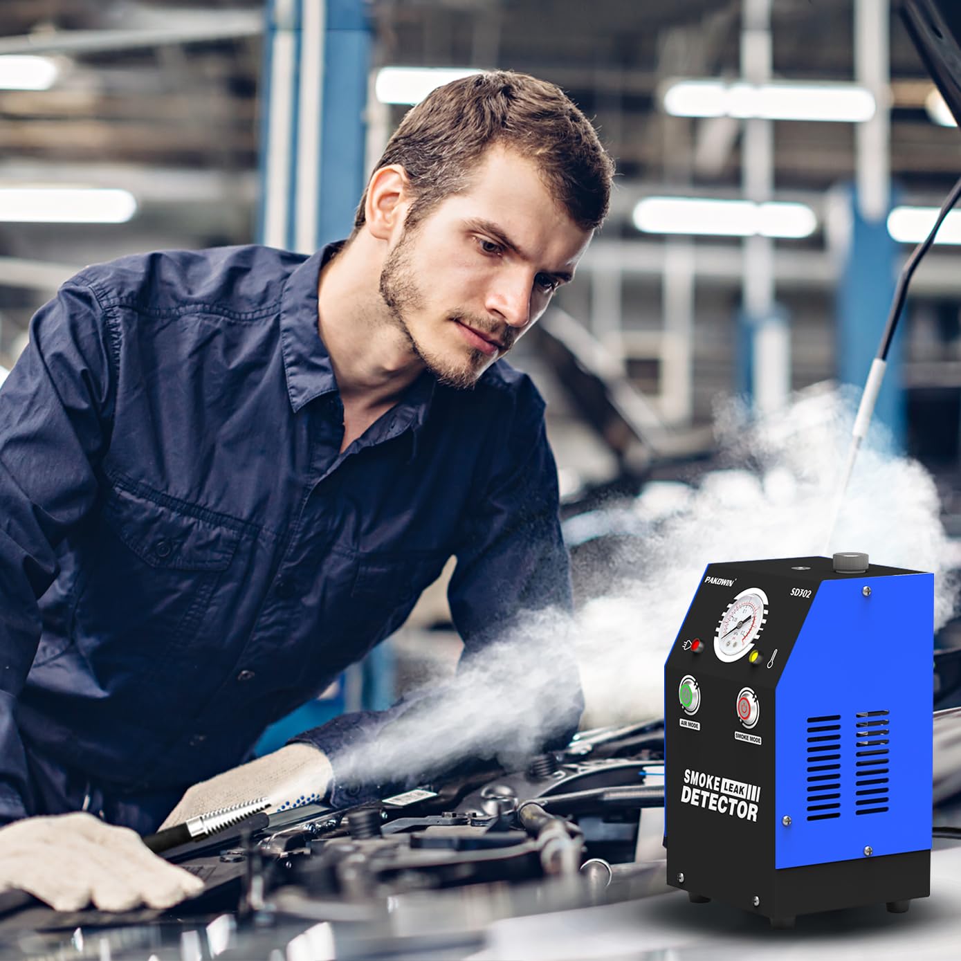 Automobiler-Rauchmaschinen für Autos - 12V DC Vakuum-EVAP-Leckdetektor – Diagnosegerät mit Integrierter Luftpumpe zur Prüfung von Fahrzeugrohrleitungen