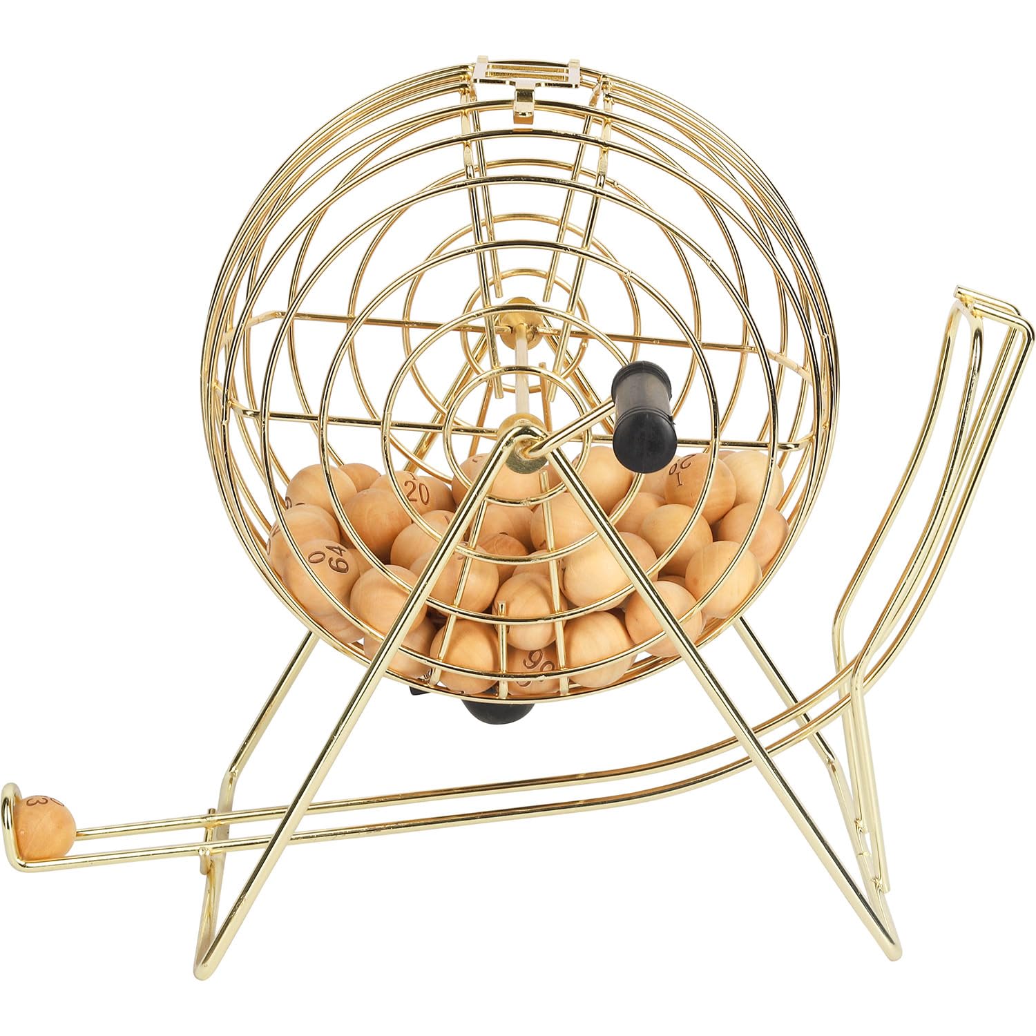 Hot Games Bingospiel Metall 24 cm. Brett+75 Bälle Holz