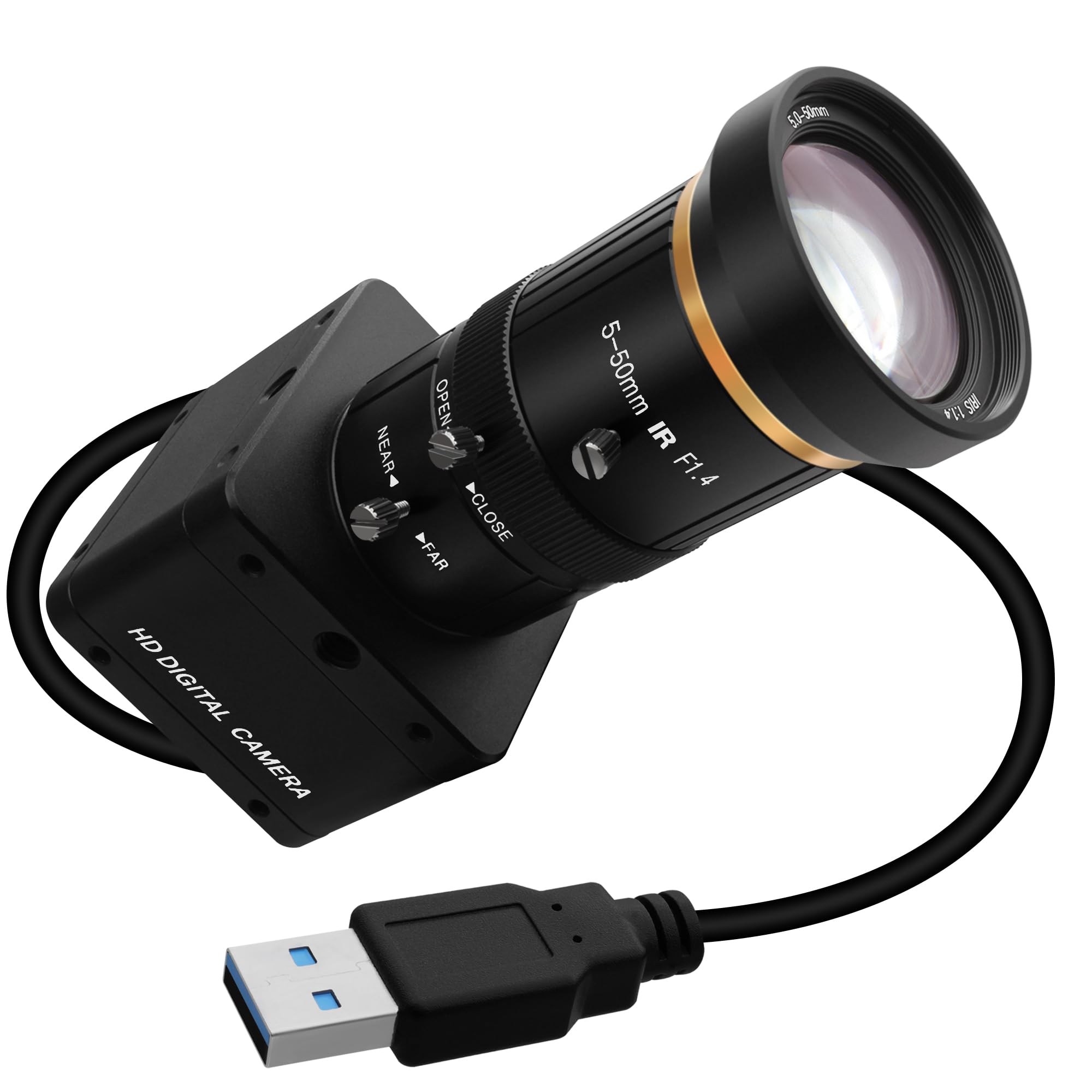 SVPRO USB 3.0 Global Shutter Camera, 1200P 120fps, 720P 200fps High-Speed Camera with Manual 5-50mm Lens, 10x Optical Zoom, Plug-and-Play UVC Webcam for Computer and Laptop-image-38