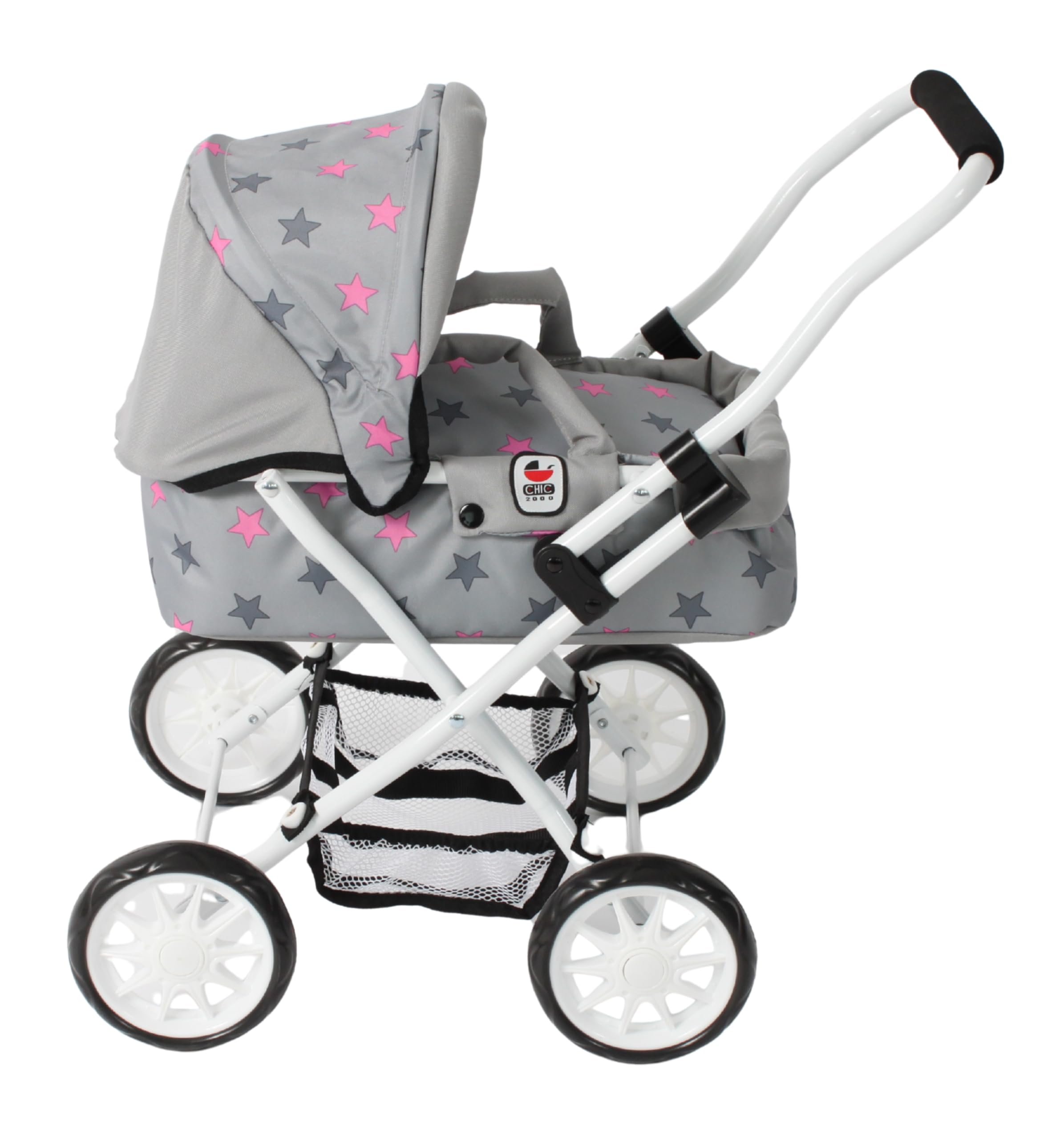 Bayer Chic 2000 Puppenwagen Smarty – Erster Puppenbuggy mit Tragetasche | Kompakter Mini-Puppenwagen für Kleinkinder ab 2 Jahren. Inklusive weicher Tragetasche, Verdeck und praktischem Gepäcknetz