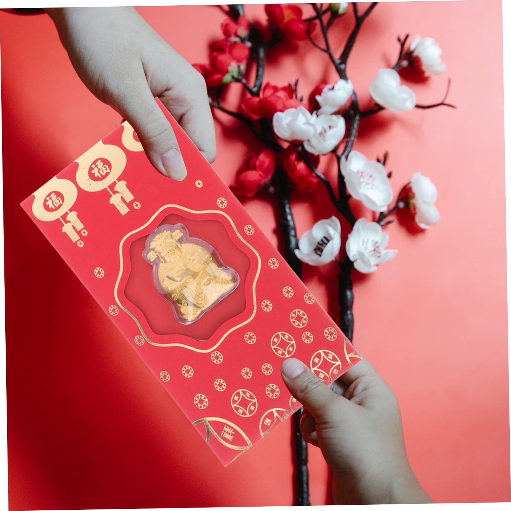 SEWACC 30 Piezas Sobre rojo del de la riqueza paquetes de dinero año nuevo rojo sobres decorativos sobres festivos rojos tradicionales Paquetes rojos del año 2023 hoja de oro