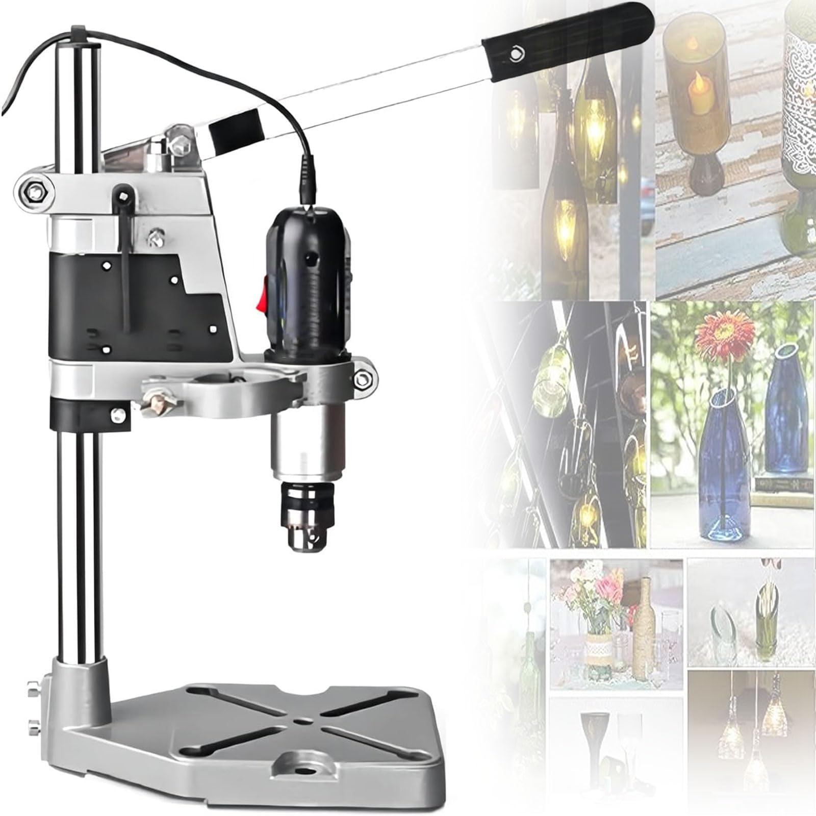 Elektryczna obcinarka ceramiczna 72W, 5-8000r/min wielofunkcyjna maszyna do cięcia butelek wina do butelek wina, szkła, ceramiki, drewna, narzędzia do majsterkowania do cięcia, wiercenia