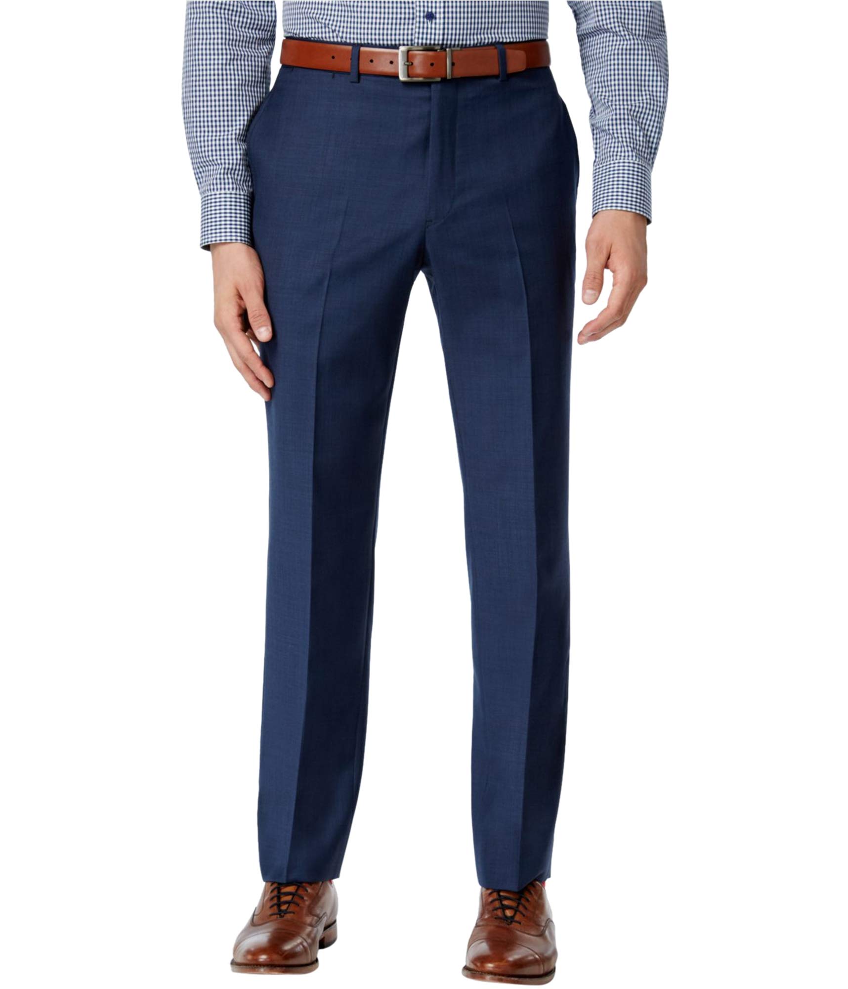 Tommy Hilfiger Men's Flat Front Trim Fit 100% Wool Suit Separate Pant