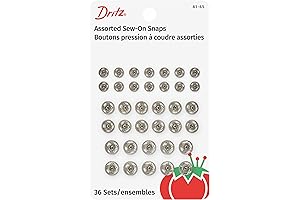 Dritz Snaps Sewing Notions Kit for Sturdy Fastening