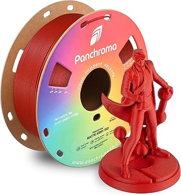 19 – Polymaker Panchroma Matte PLA Filament, Army Red 1.75mm 1kg 3D Printing Filament, Formerly Polyterra Matte, Fits Most FDM 3D Printers, 1kg S…