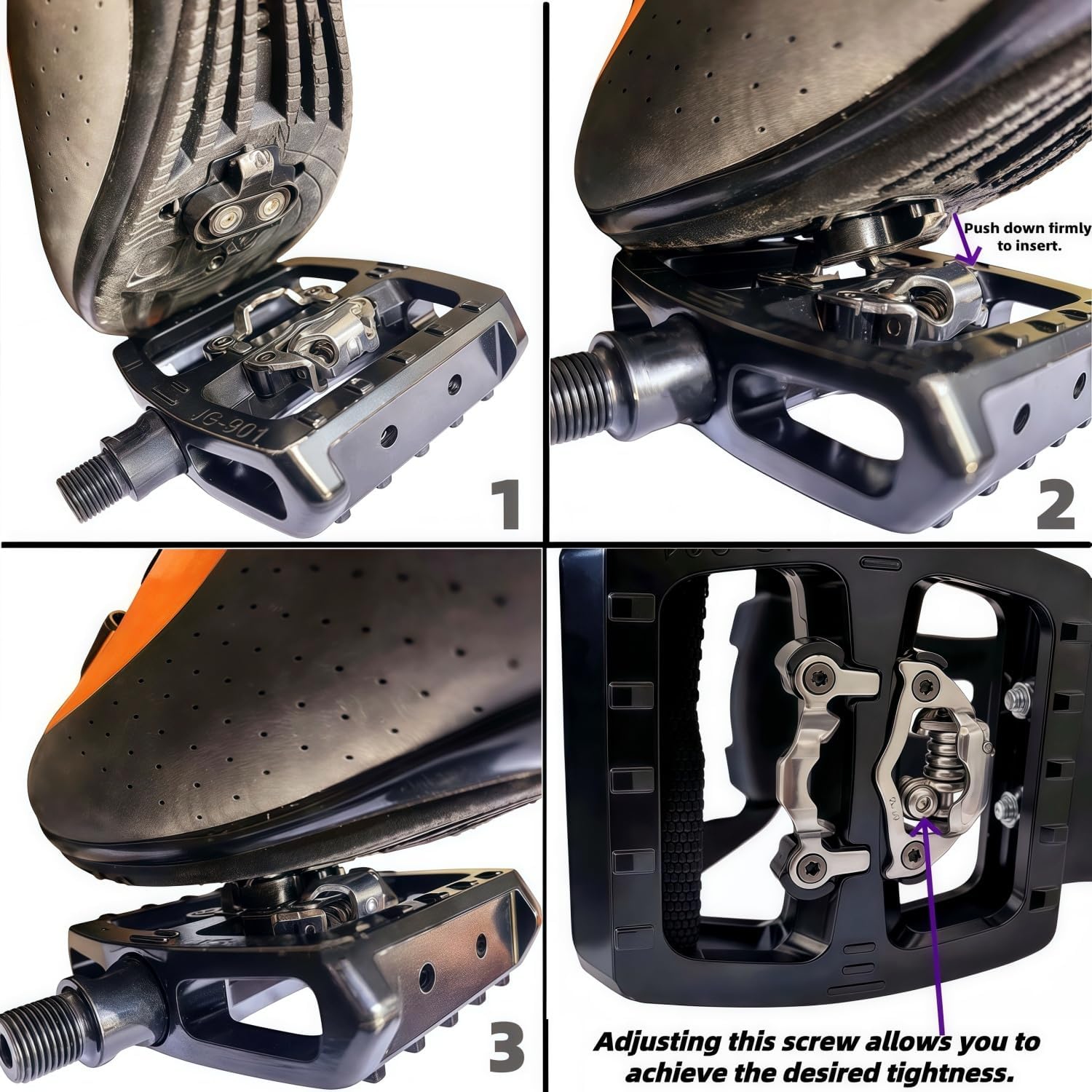 YBEKI Professional SPD/Toe Clip Spin Bike Pedals and Straps for Indoor Exercise Cycling & Peloton/Schwinn/Sunny/Bikes Compatible, 9/16" Axle with Sealed Bearings + 12-Month Warranty