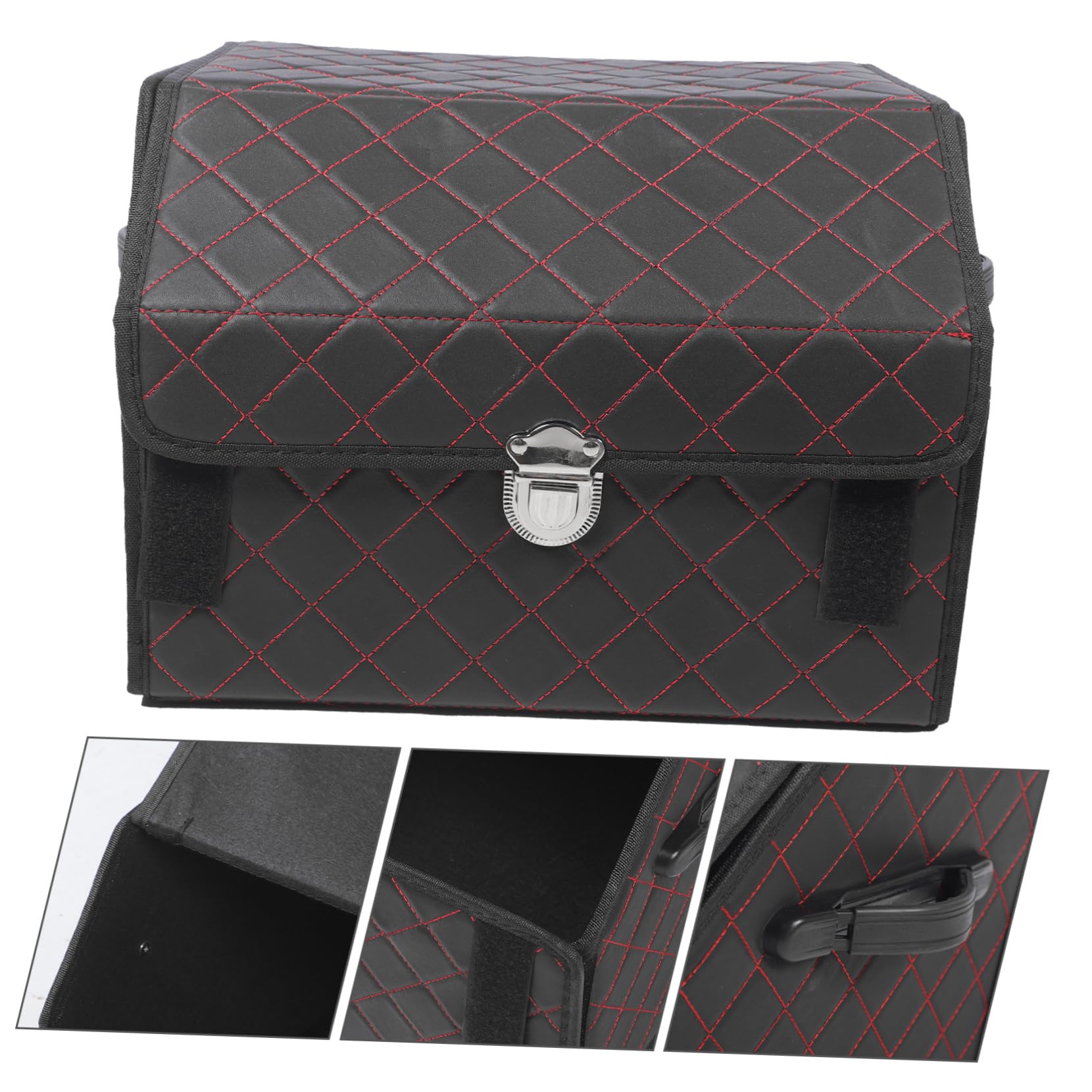 Alipis Organizer Per Bagagliaio Pelle Contenitore Pieghevole Per Suv Organizer Per Spesa Accessori Per Organizzazione Auto