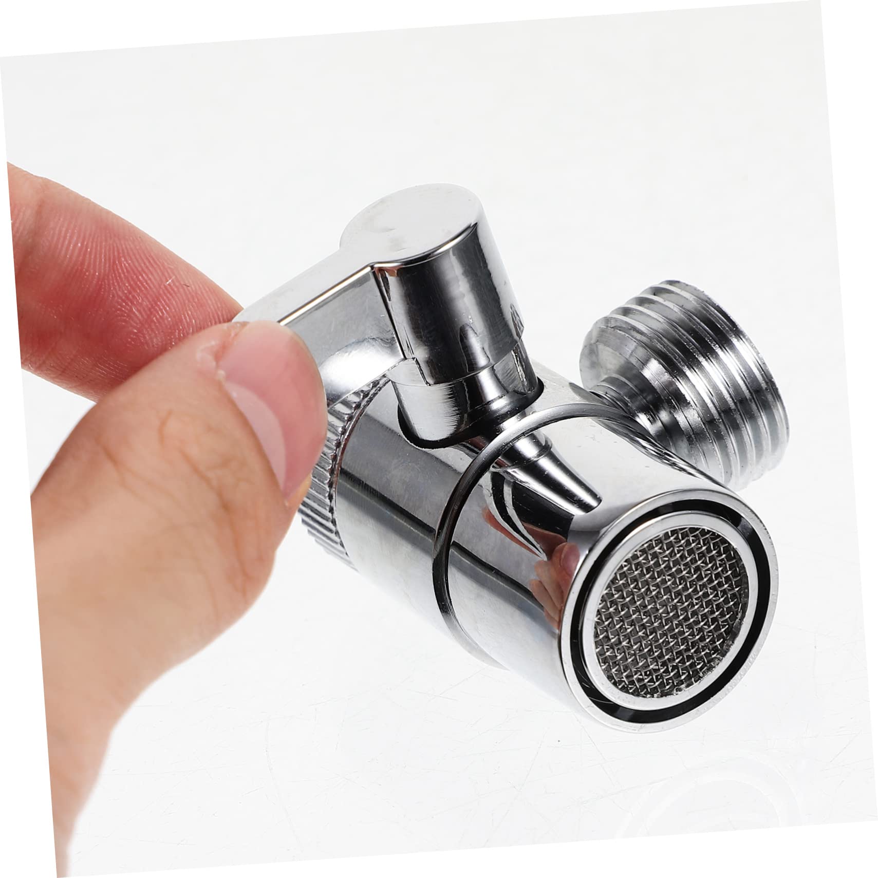 Widespread Faucet Shunt Switch Control Valve Bath Faucets Tub Alloy Faucet Silver — view 5