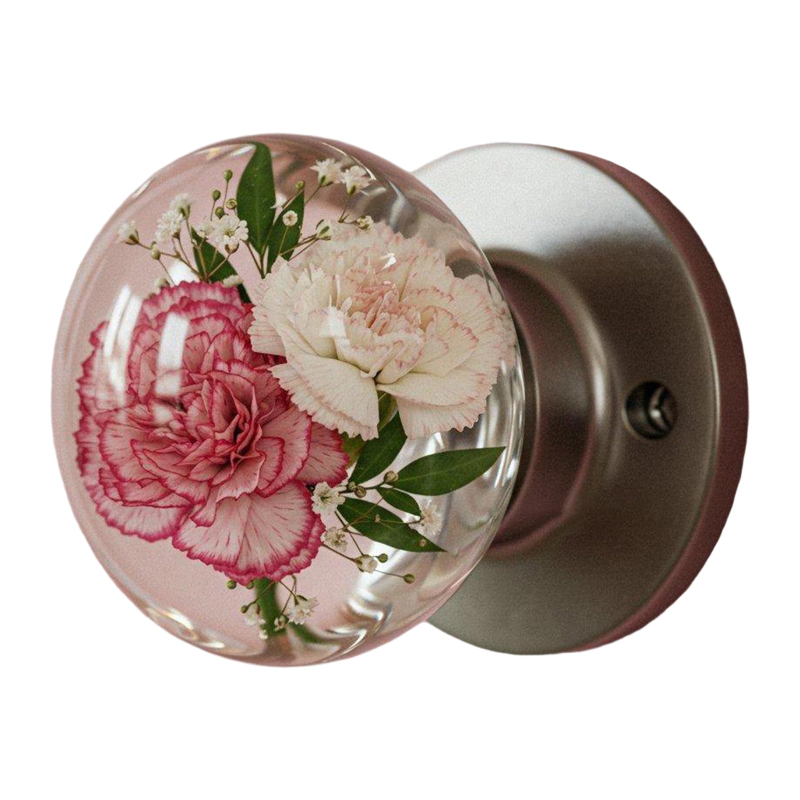 Lsttbo D Nature Theme Flower Oor Knob Retro Styles Roun Bedroom Ecoration Handcraft Artistics Oor Handle Home Renovations Flower Handle