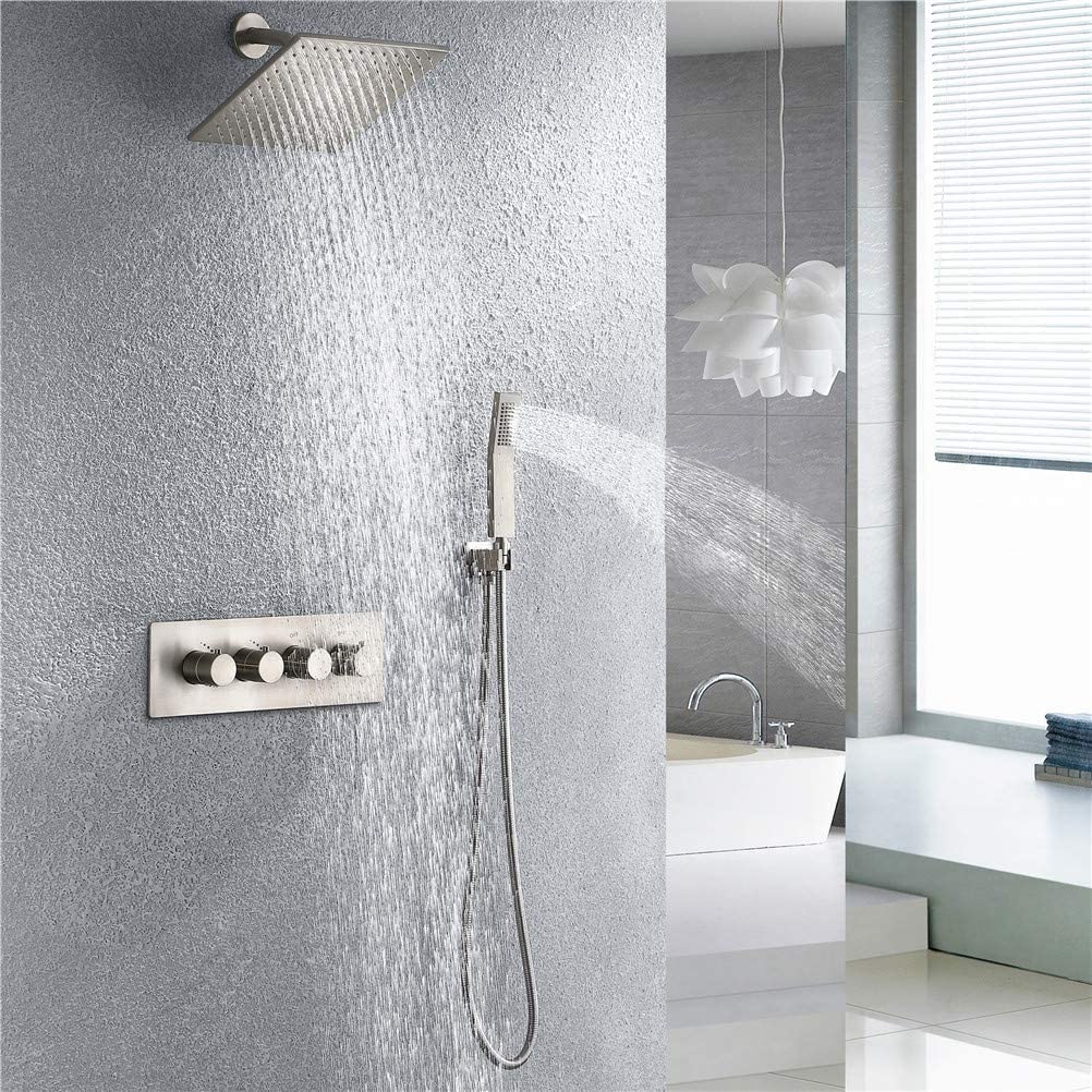 Robinet de douche mural anti-calcaire avec valve céramique pour stopper les fuites