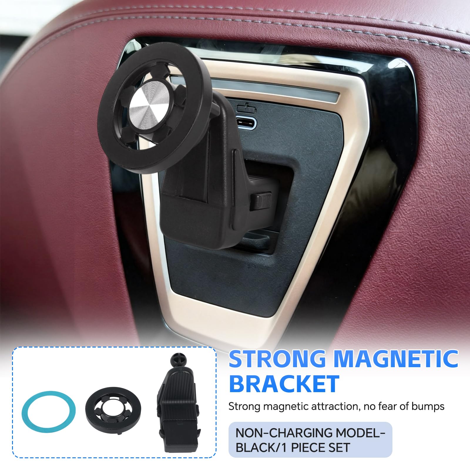 Soporte para tablet de coche para BMW X3 X5 X6 I20 G05 G06 G45 G60 G61 G70 Mag-Safe soporte de coche soporte magnético para coche, accesorios de viaje (magnético)