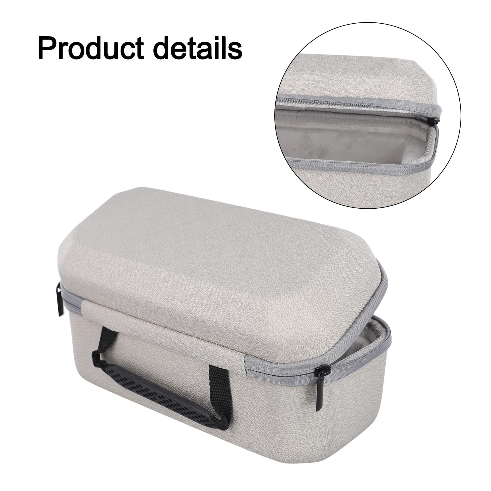 Lecreatekit EVA - Funda rígida de viaje para proyectores Magcubic HY300 y HY320, bolsa de almacenamiento a prueba de golpes con diseño compacto, caja protectora gris