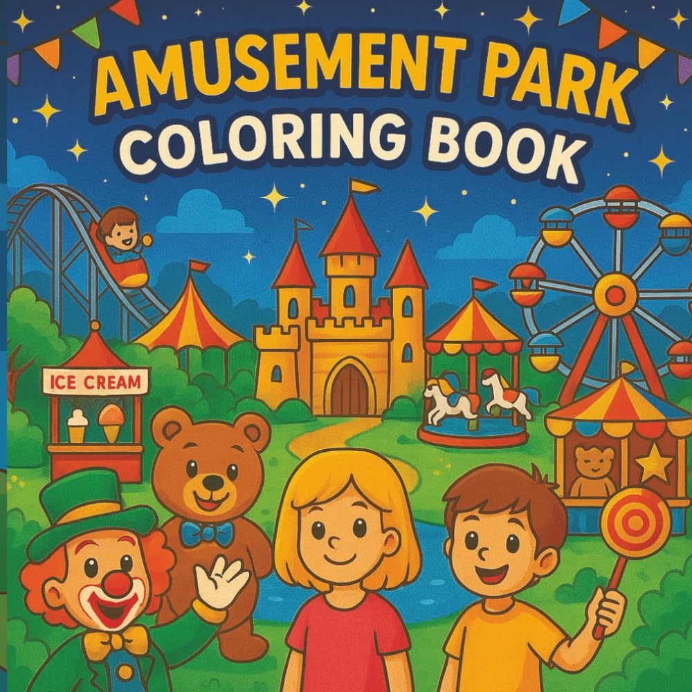 Amusement Park Coloring book
