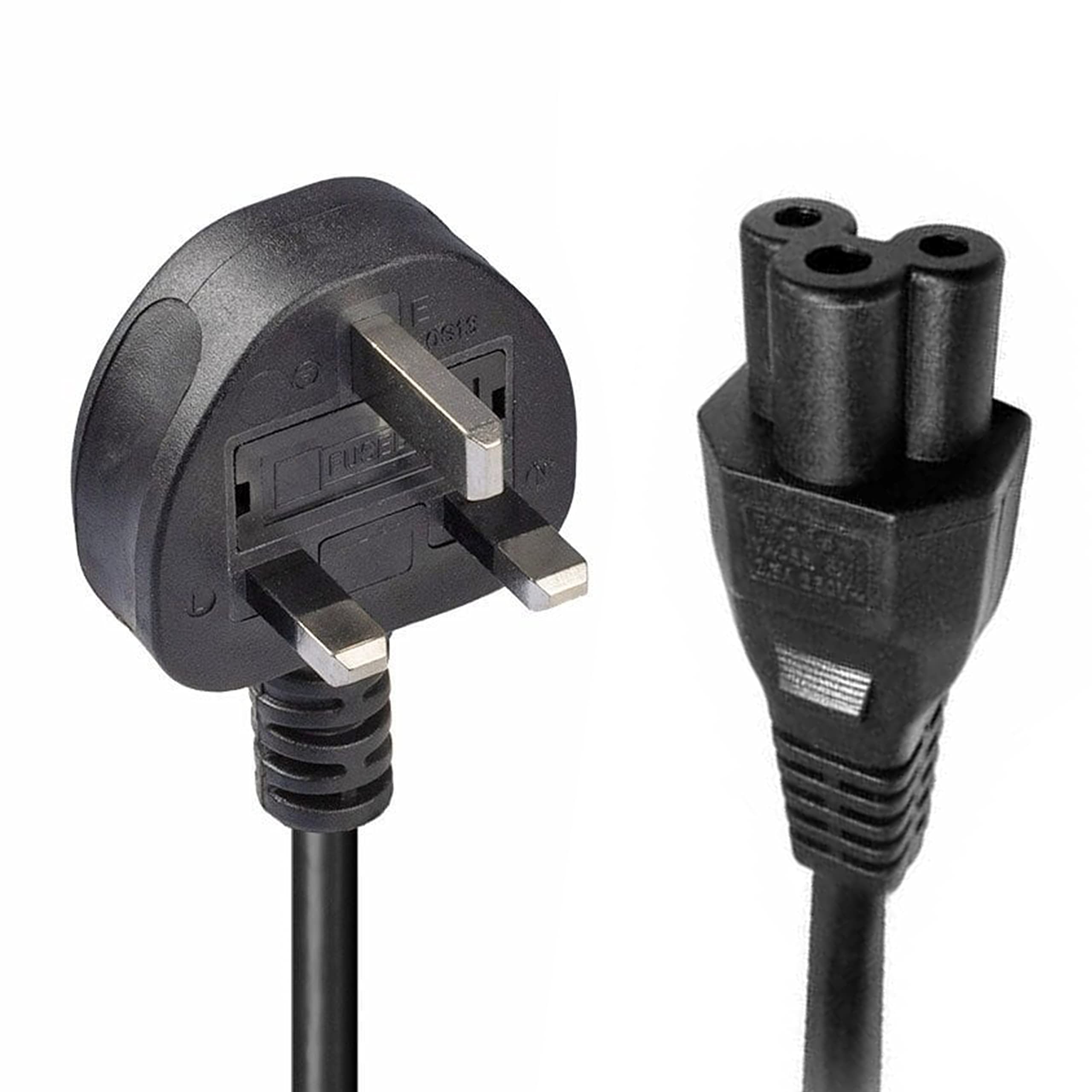 Cable de alimentacion tripolar portatil ingles C13 negro para corriente UK 3
