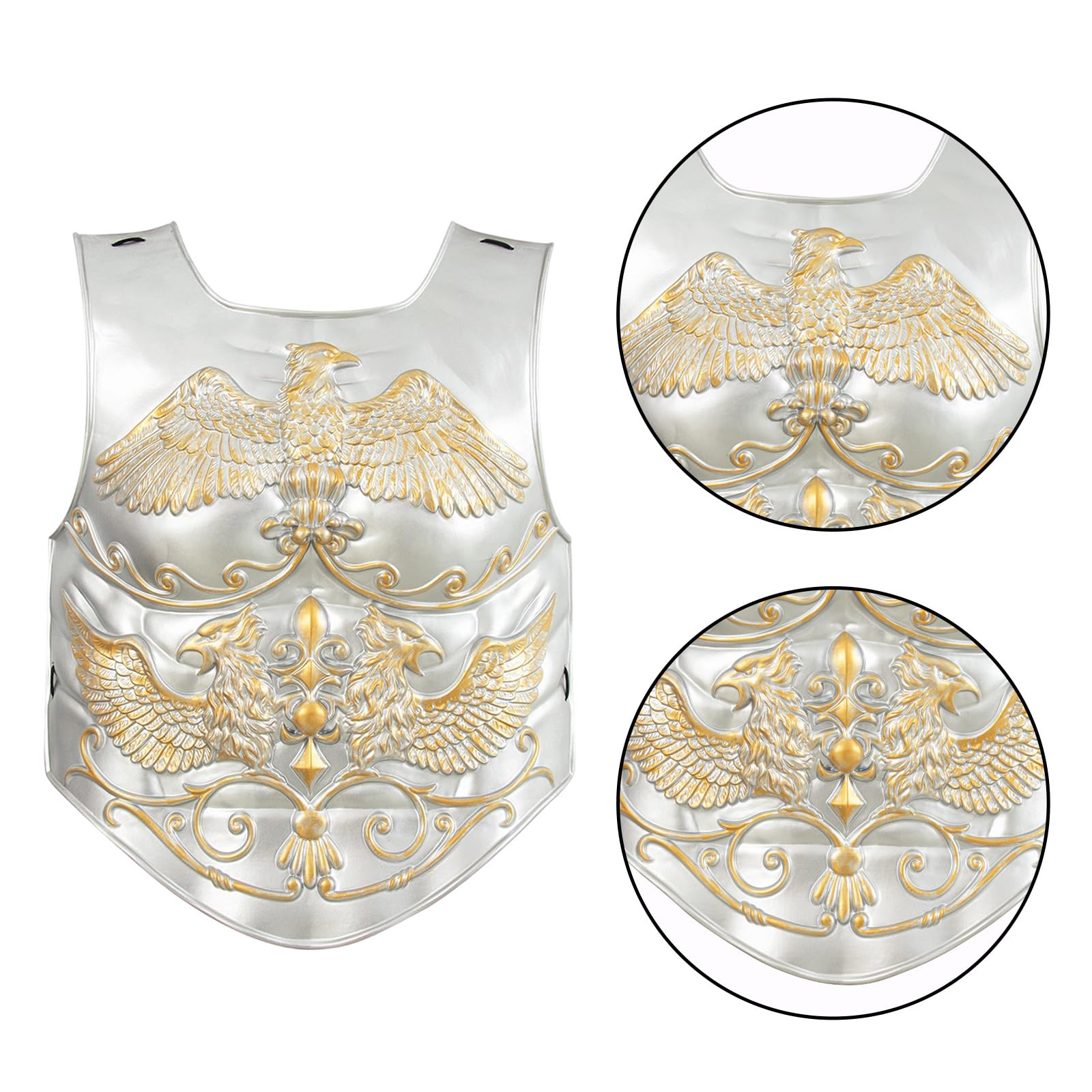 Armure de soldat médiévale réaliste pratique pour fête à thème - Armures de poitrine pour amateurs de cosplay - Costume de défense
