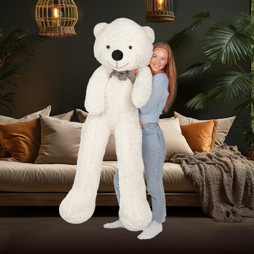 MAKOSAS miś, przytulny, pluszowy miś, miękka zabawka dla dzieci (biały, 180 cm) MAKOSAS miś, przytulny, pluszowy miś, miękka zabawka dla dzieci (biały, 180 cm)