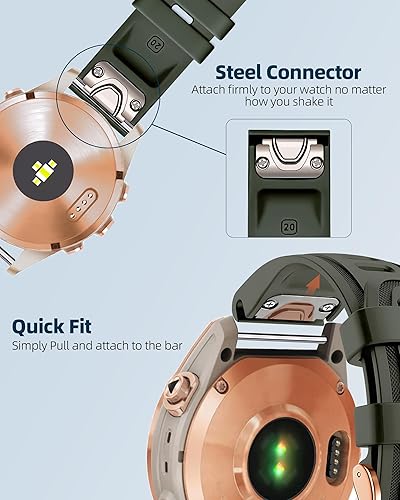 Miniatura 4 de Correa de reloj de 0.787 pulgadas para Garmin fenix 5s 6s6s pro 7s Instinct 2s 20 de liberación rápida, correas de repuesto para Garmin Epix 2 1.654