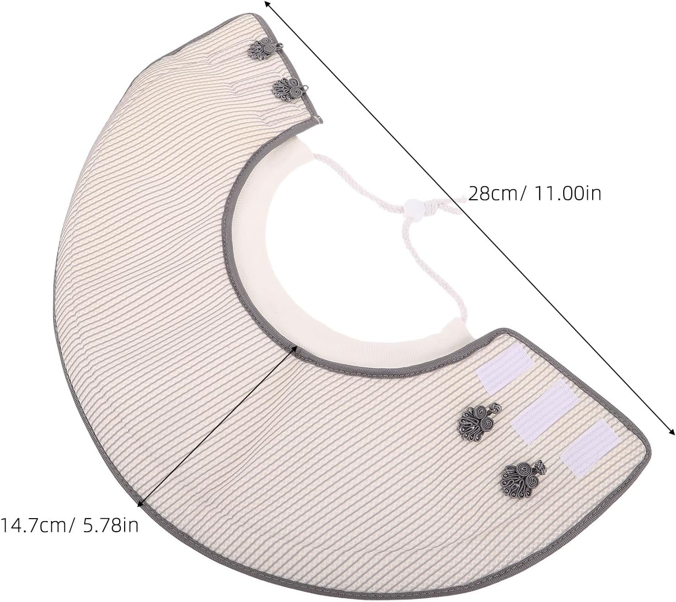 Soft Cat Recovery Collar: Chinese Style Neck Cone - Adjustable Elizabethan Collar for Cat Kitten Puppy - Prevent from Licking Wounds