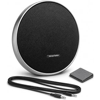 Harman Kardon Onyx Studio 9 Tragbares Bluetooth-Lautsprecher-Set, Selbstabstimmung, integrierter Akku, USB-Ladeger&auml;t, Alumini