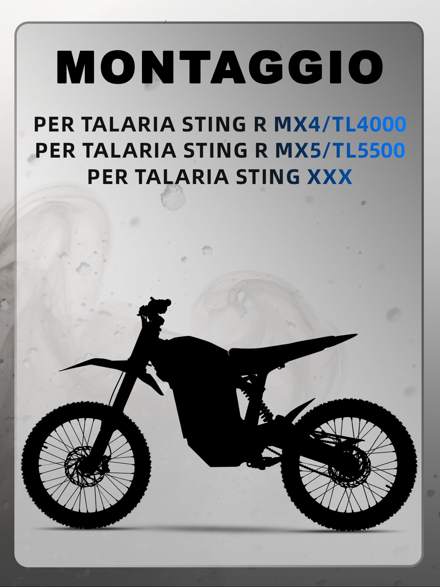 Fari per Motocicletta Luci Anteriori per Moto da Cross per Talaria Sting R MX4 MX3 TL4000 TL3000 per Talaria 4000 con Interruttore Talaria, Luce Bianca