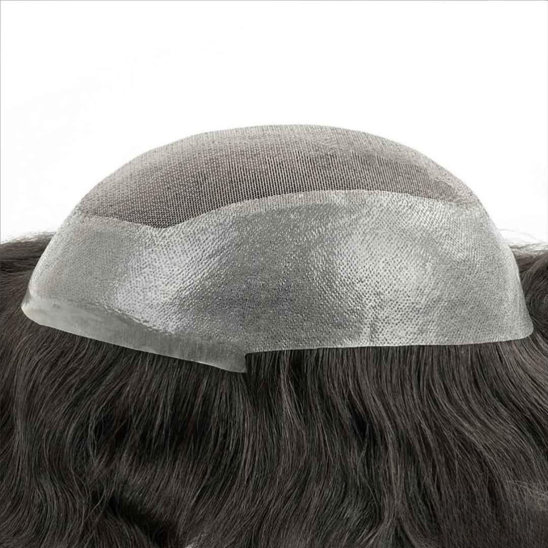 Australian Hair Patch for men | .03MM PU Base with Front Hairline | Ultra Thin base and Light Wieght| 100% natural human hair| Premium Hair Patch For Men (Natural Brown, 8x6)-image-6