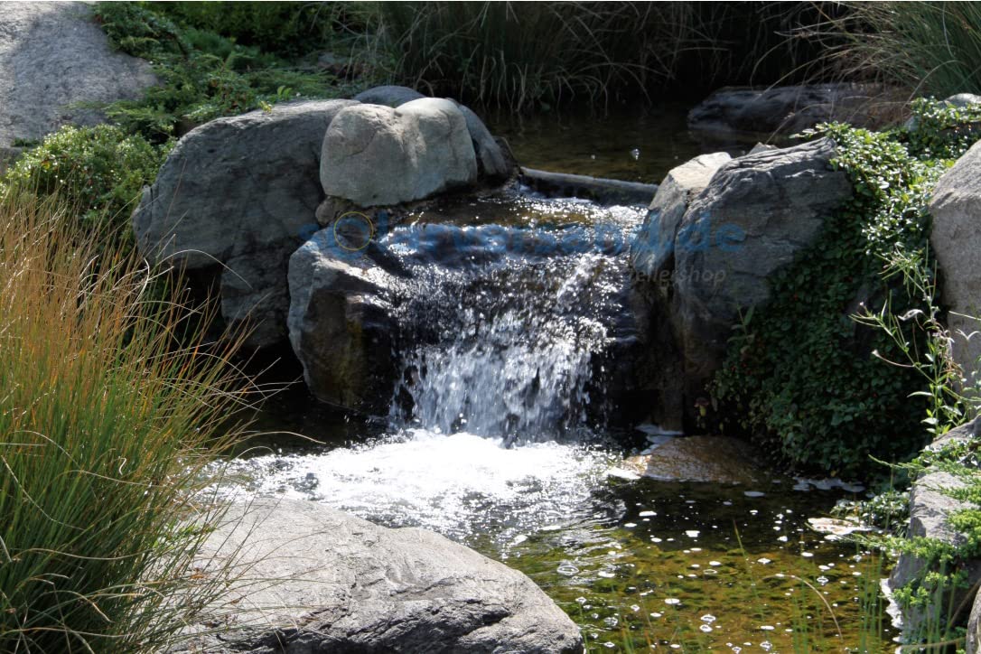 esotec Bachlaufpumpe Waterfall 4200/5000 mit Schlauchanschluss, Wasserfallpumpe, Teichpumpe, Filterpumpe 12-18V DC 101982