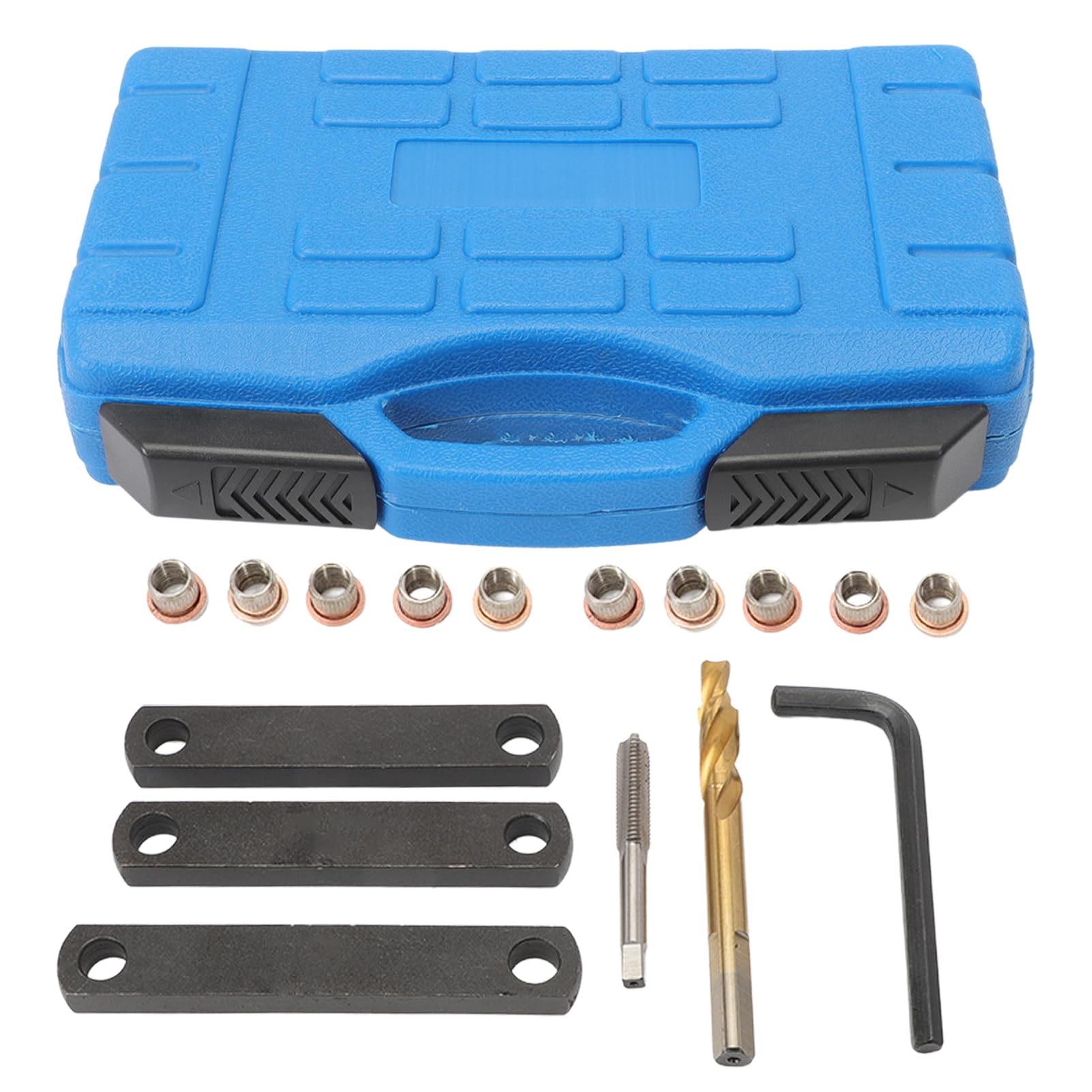 16 Pezzi compatibili con V*W 0P*El F0*rd Kit di Riparazione Filettatura Freno M9 x1,25 Set di Riparazione Filettatura