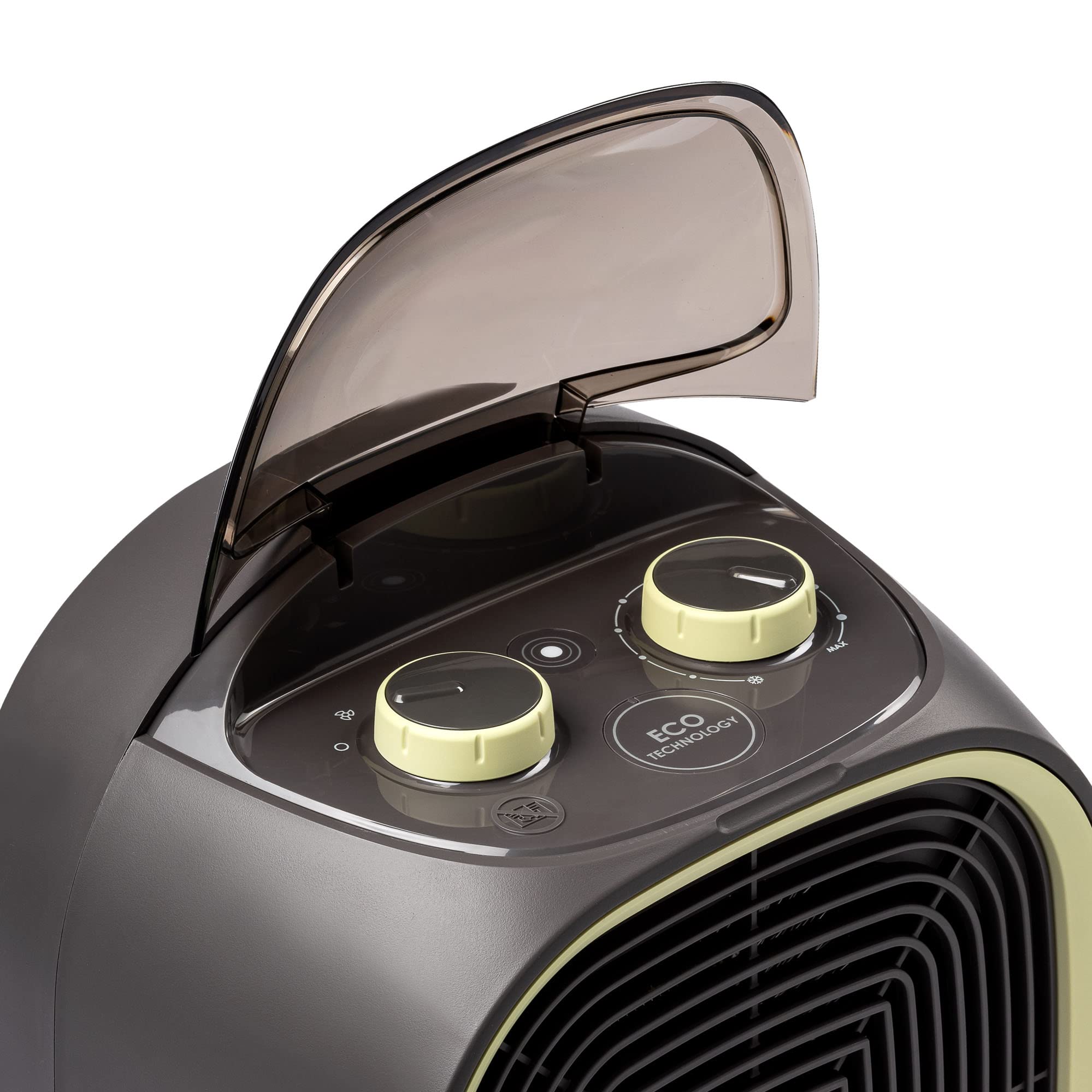 Imetec Silent Power Eco, cichy termowentylator, technologia ECO, 2100 W, funkcja zapobiegania zamarzaniu, regulacja temperatury, 4 funkcje, termostat pokojowy