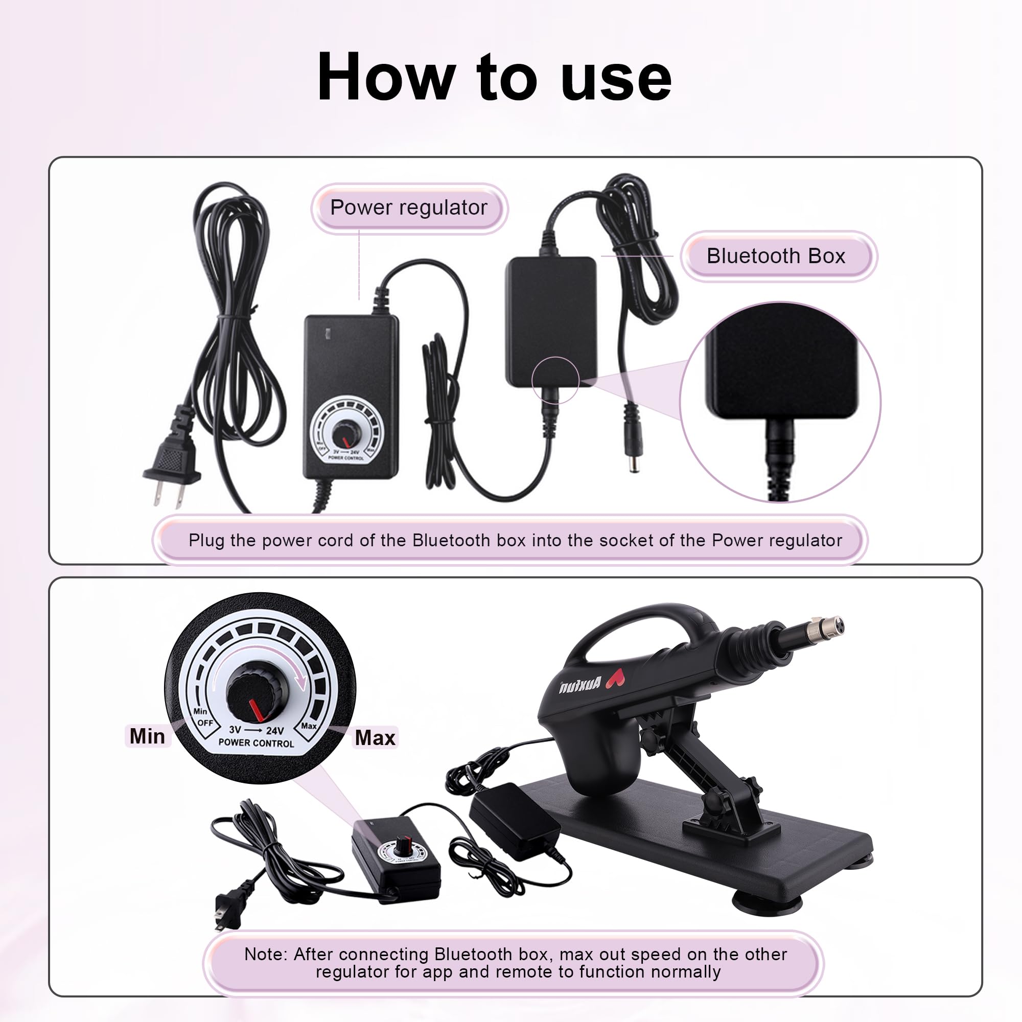 Sex Machine Automatic Thrusting Dildo Machine with APP Control, Fuck Machine for Men Women with 3XLR Connector & Suction Cup, Hands Free Adult Sex Toys Anal Toys