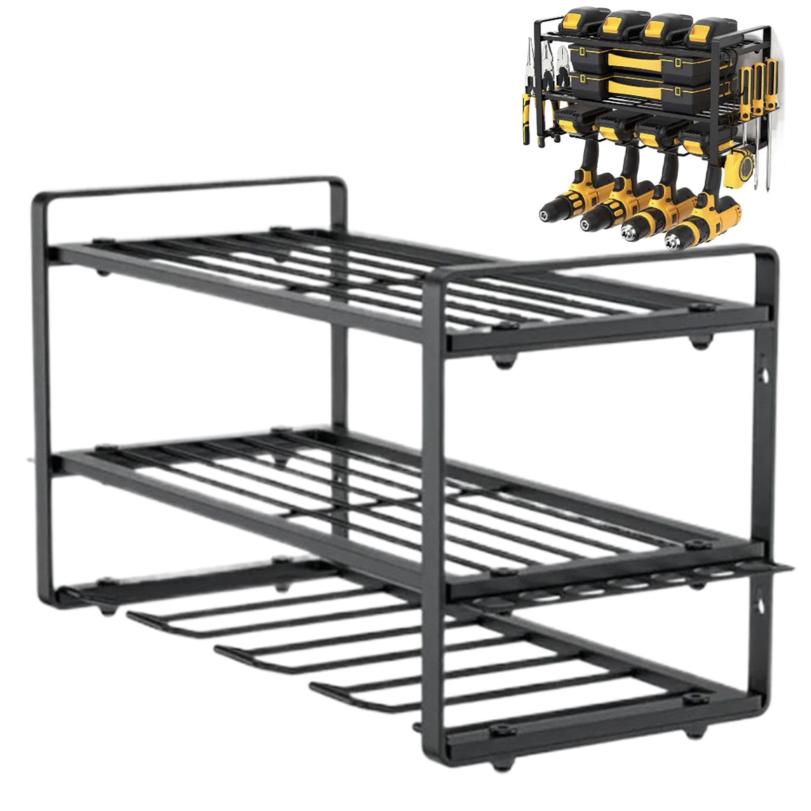Estante para Herramientas Eléctricas Organizador De Almacenamiento De Pared | Organizador de Almacenamiento de Herramientas Para Organizar Garaje Y Cobertizo Padres Y
