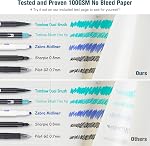 College Ruled Notebook, Large B5 Lined Journal Notebook, 314 Numbered Pages Work Notebook with Index Stickers, 100gsm Paper, Hardcover Vegan Leather Journal for Women Men School Office, Grey Blue