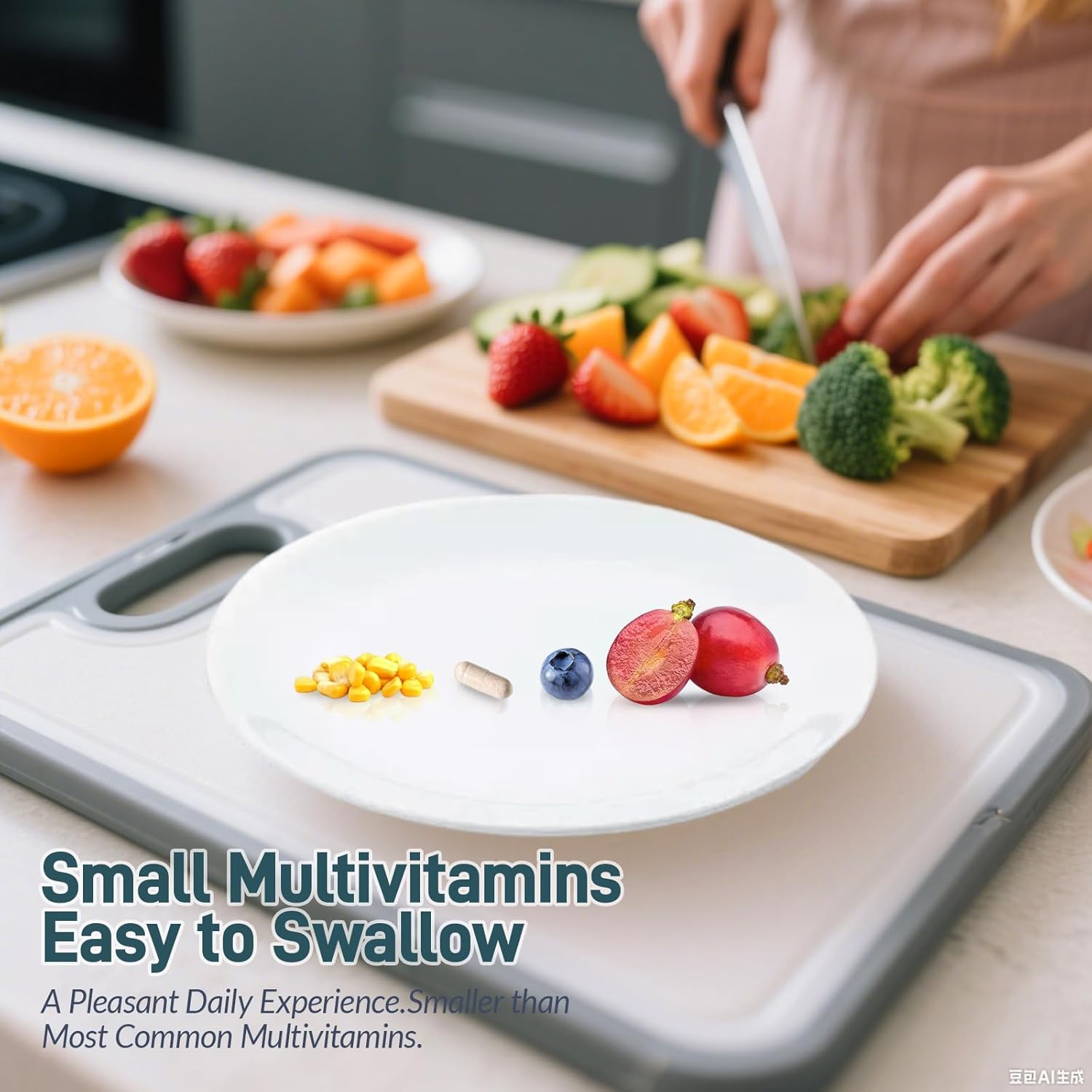 Multivitamin Capsules for Adults | Daily Support for Combating Fatigue, Relieving Stress & Boosting Immunity | with High Potency Vitamin D3 (10,000 IU), PQQ, Lutein & Collagen | 60 Capsules - Image 5