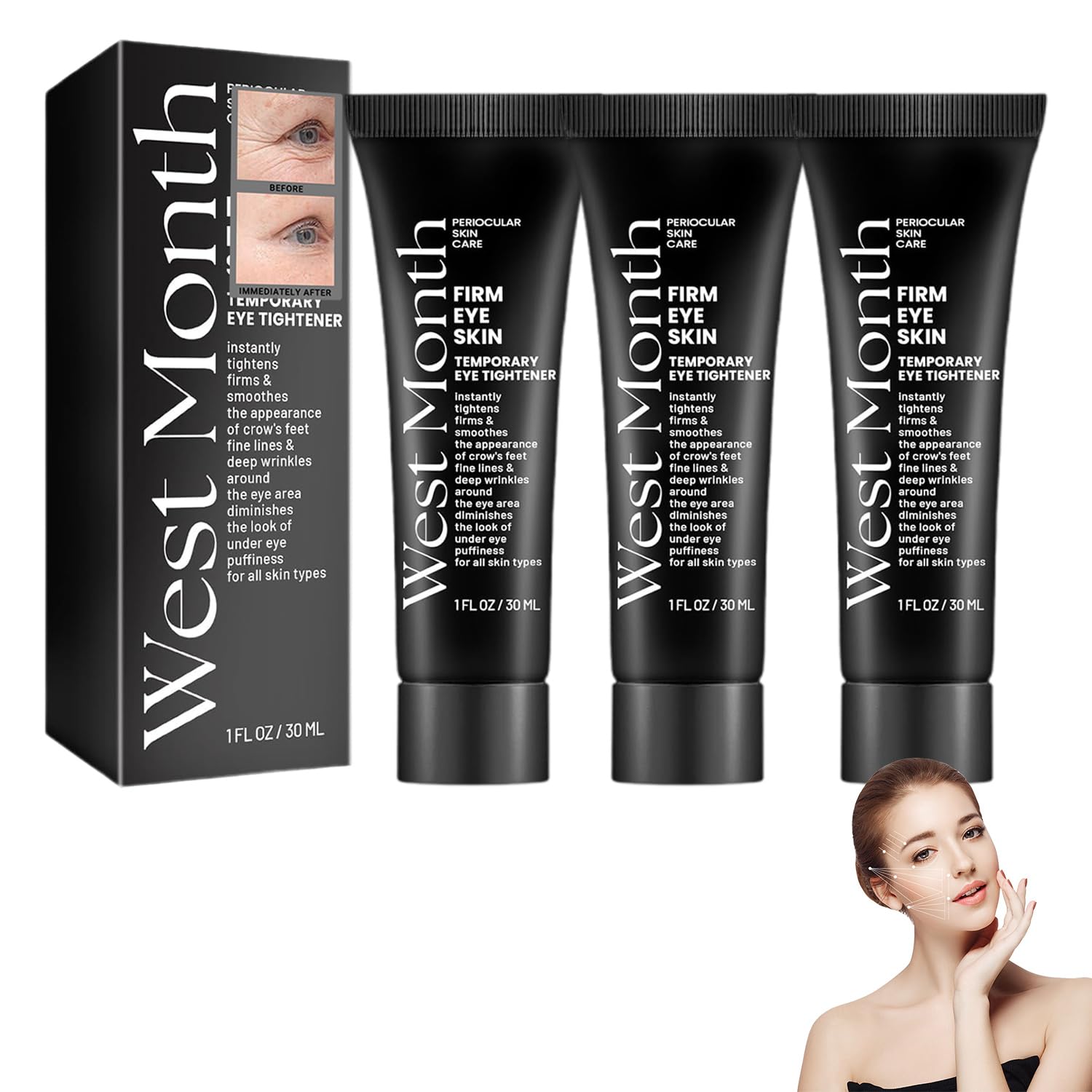 Amazon.com : WEST MONTH Instant Firm Eye Cream, Advanced Instant
