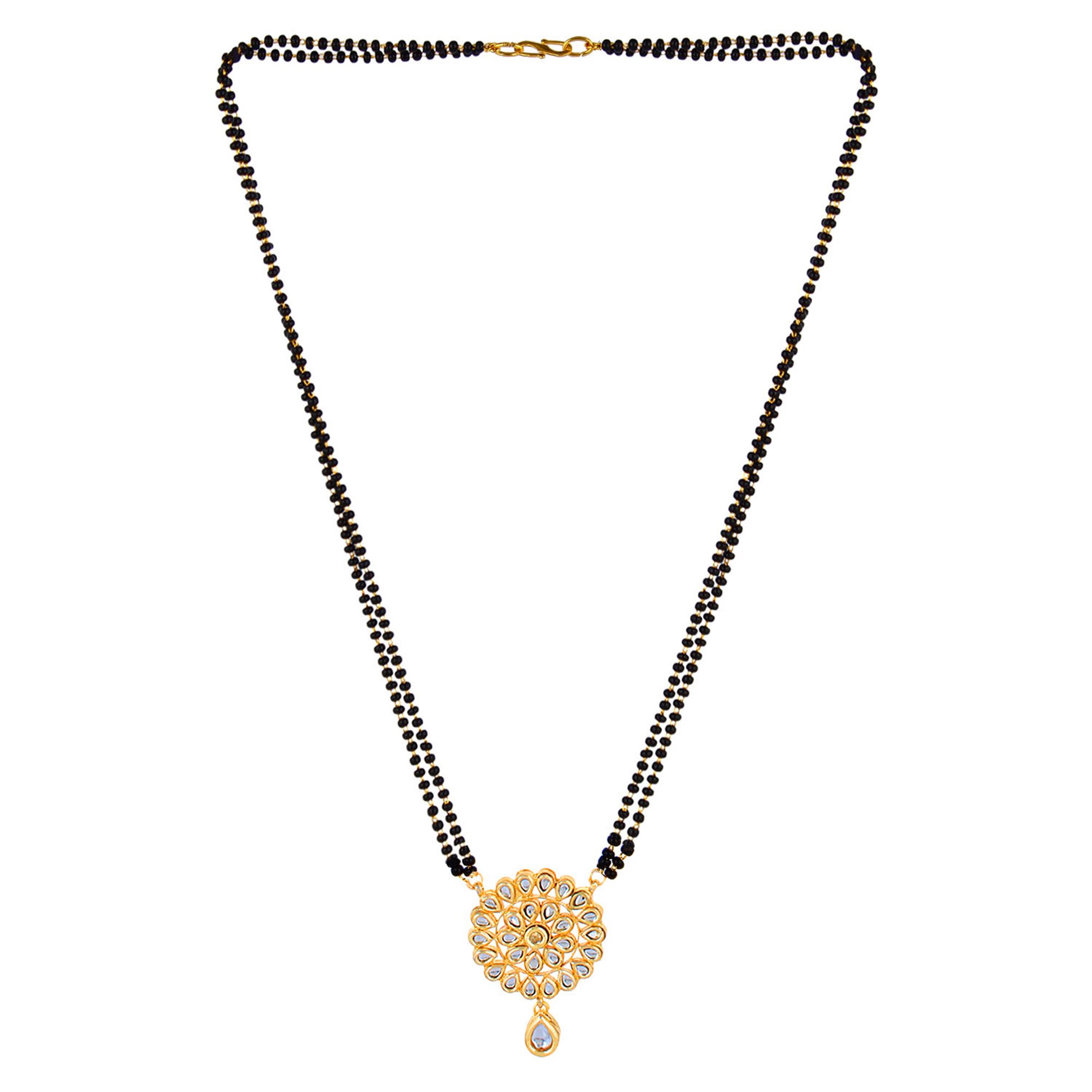 Jewellity Golden Kundan Designer Traditional Mangalsutra For Women MSK-576 (B0711CC59M) Amazon Price History, Amazon Price Tracker