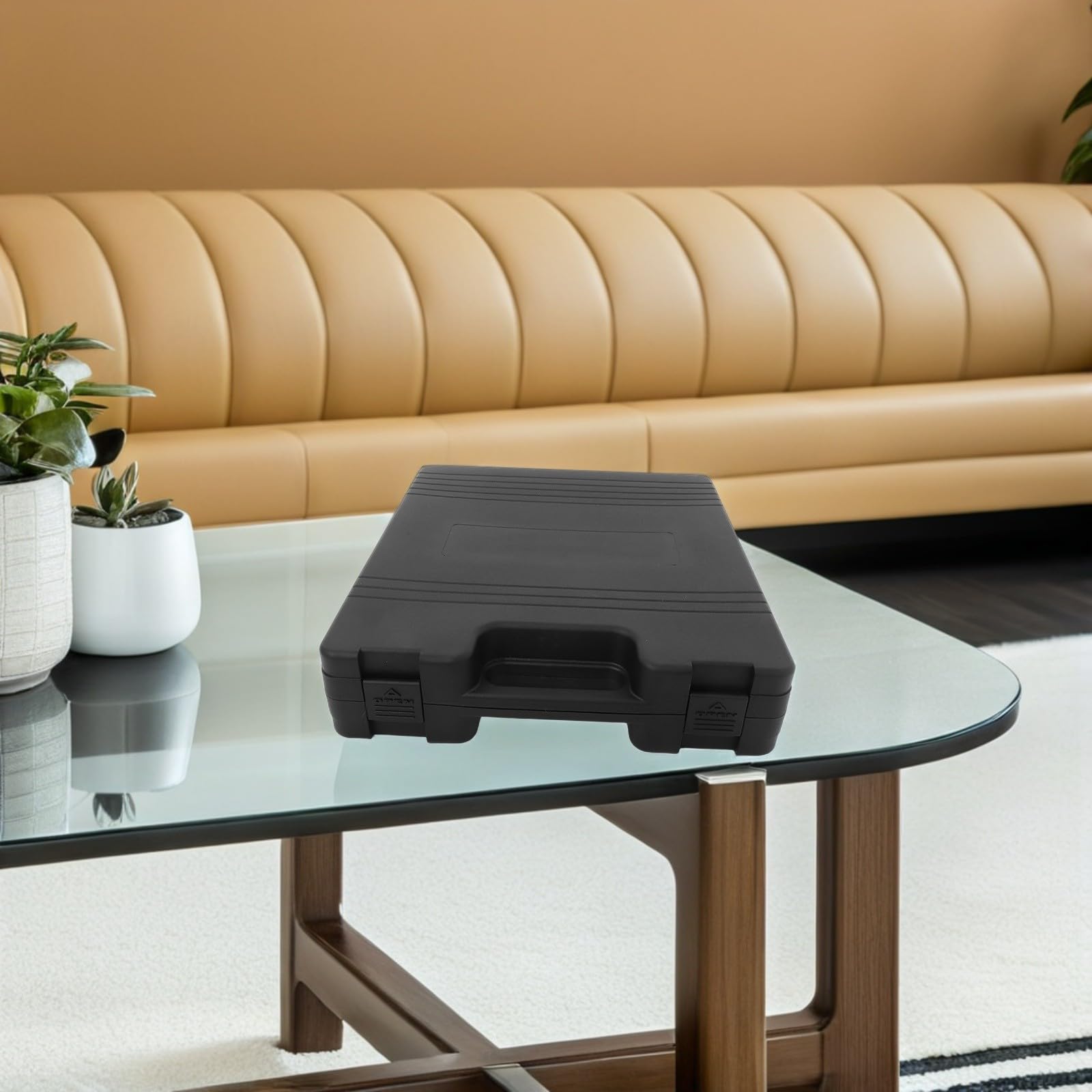 Alipis Custodia Rigida Porta Microfono a Condensatore in Plastica Resistente con Interno Antiurto, Grande Capacità e Design Portatile per Trasporto e Uso All’aperto, per Studio