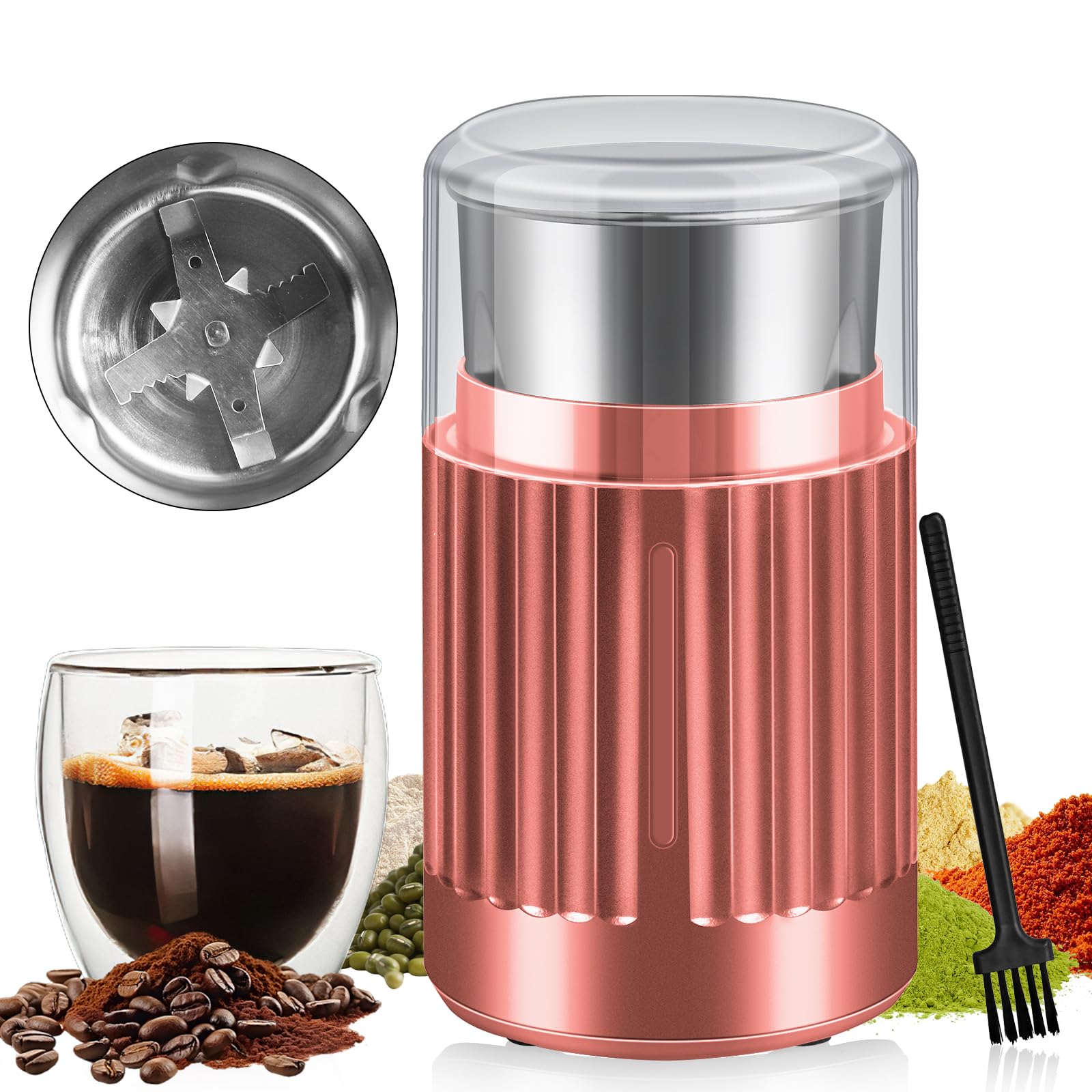 Amazon.co.jp: コーヒーミル 電動【2026革新型】電動コーヒーミル