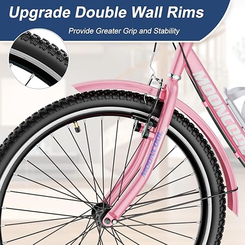 Miniatura 3 de Triciclos para adultos, 7 velocidades para adultos, bicicletas de 3 ruedas de 202426 pulgadas, bicicleta de crucero con cesta para personas mayores,