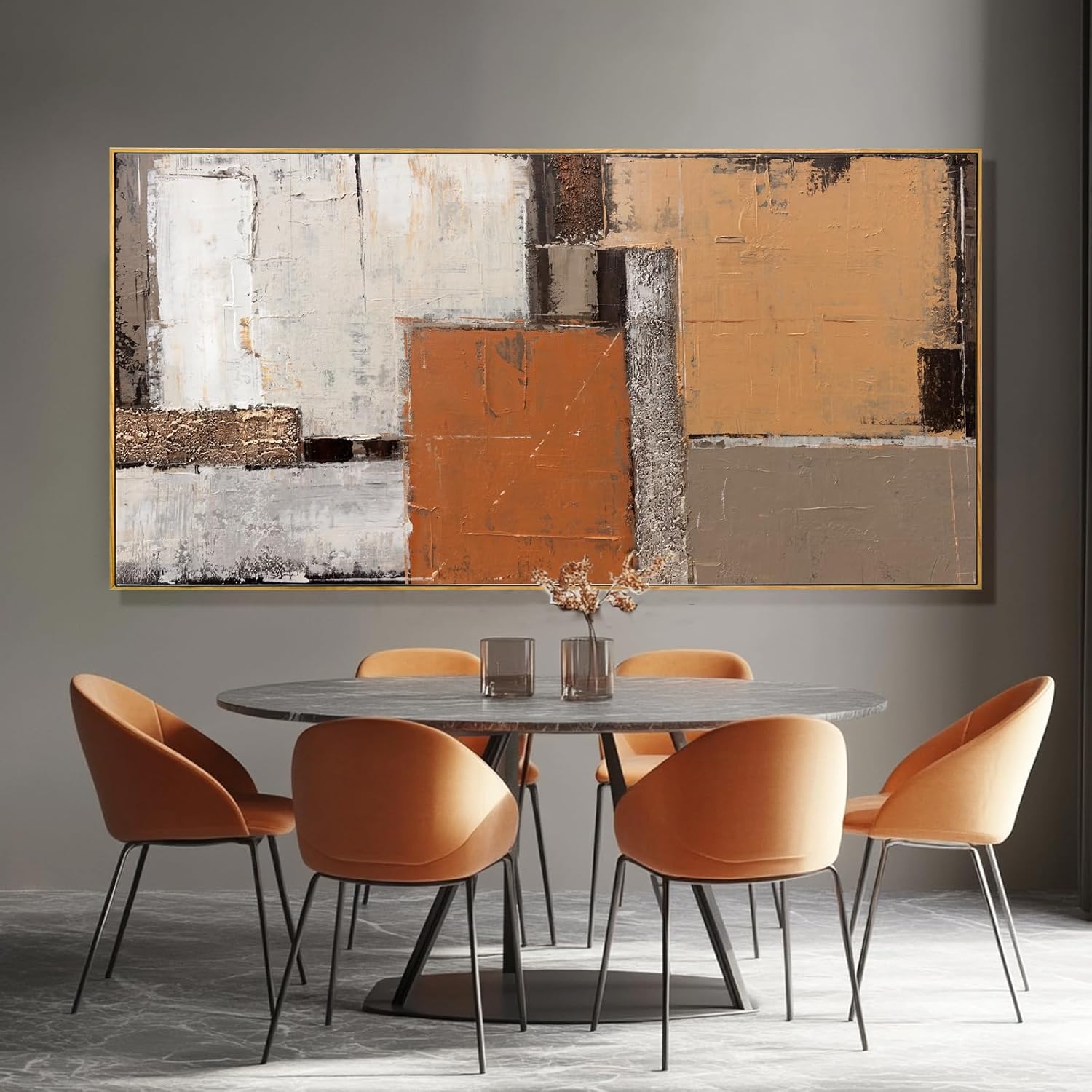 SDYA Yellow Canvas Decor Colorful Abstract Wall Art 29x58 Decorations for Living Room Wall Decor Dining Room Modern Posters for Bedroom