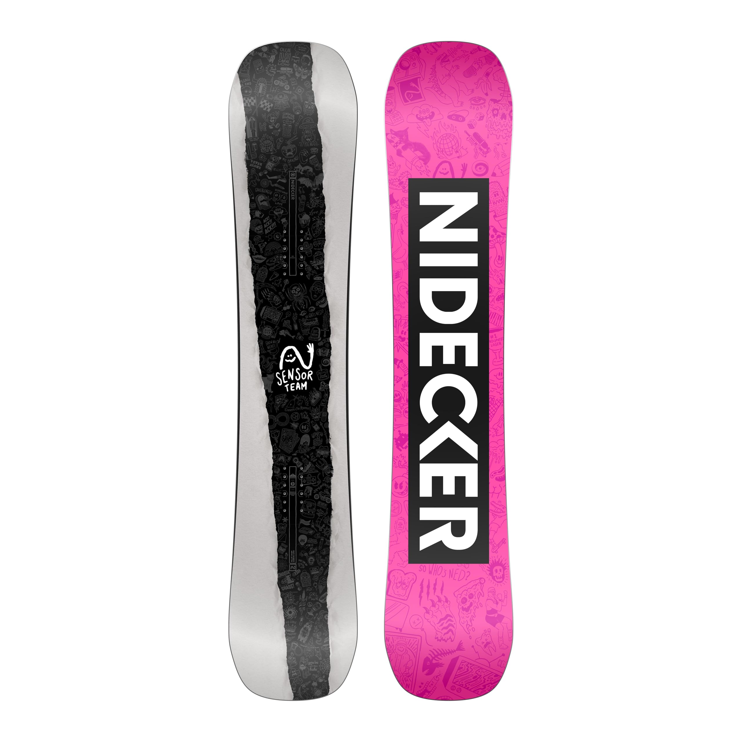 Nidecker Sensor Team Snowboard Park Board con doppia forma e profilo curvato per controllo e scatto